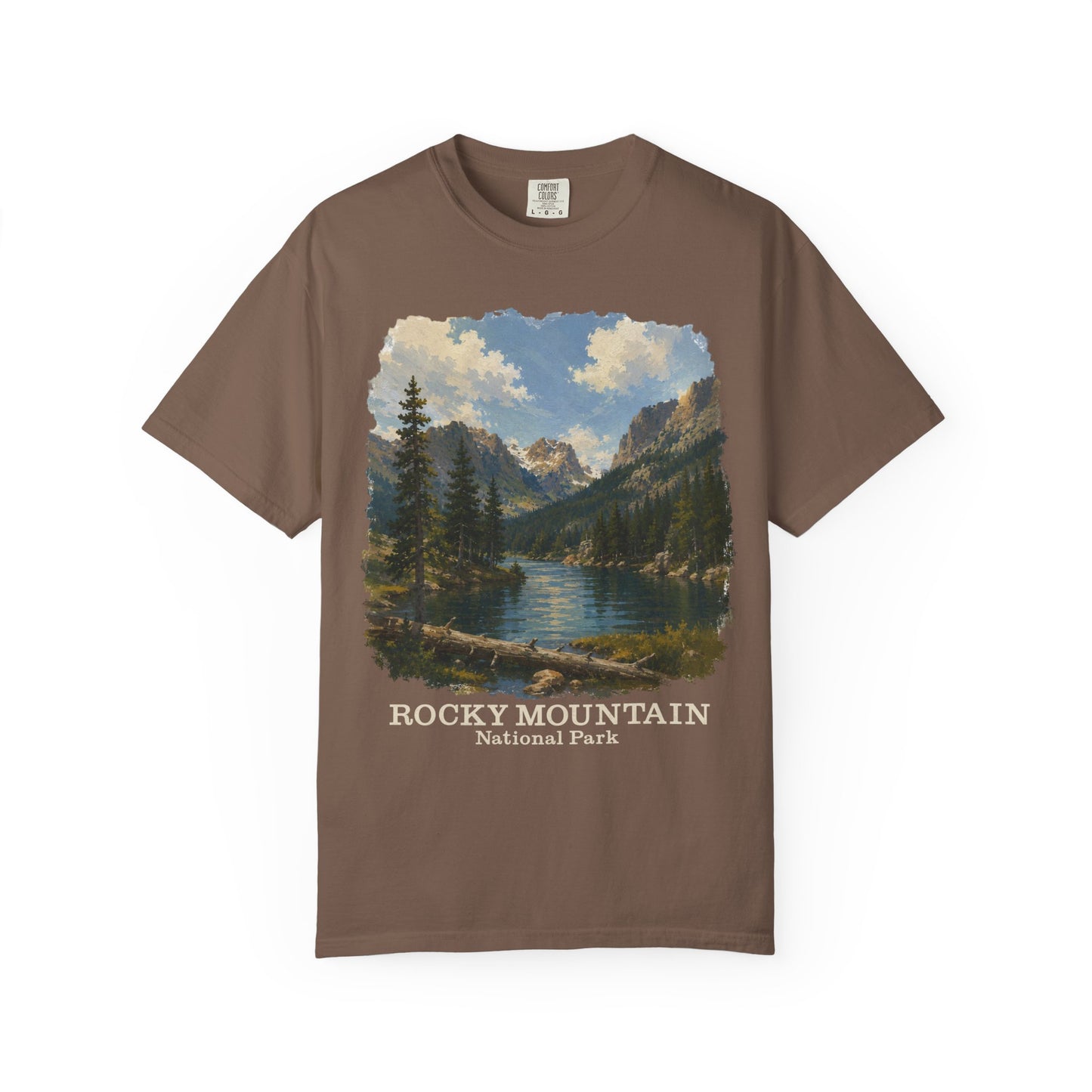 Rocky Mountain National Park T-Shirt — Scenic Lake Vintage Nature Tee