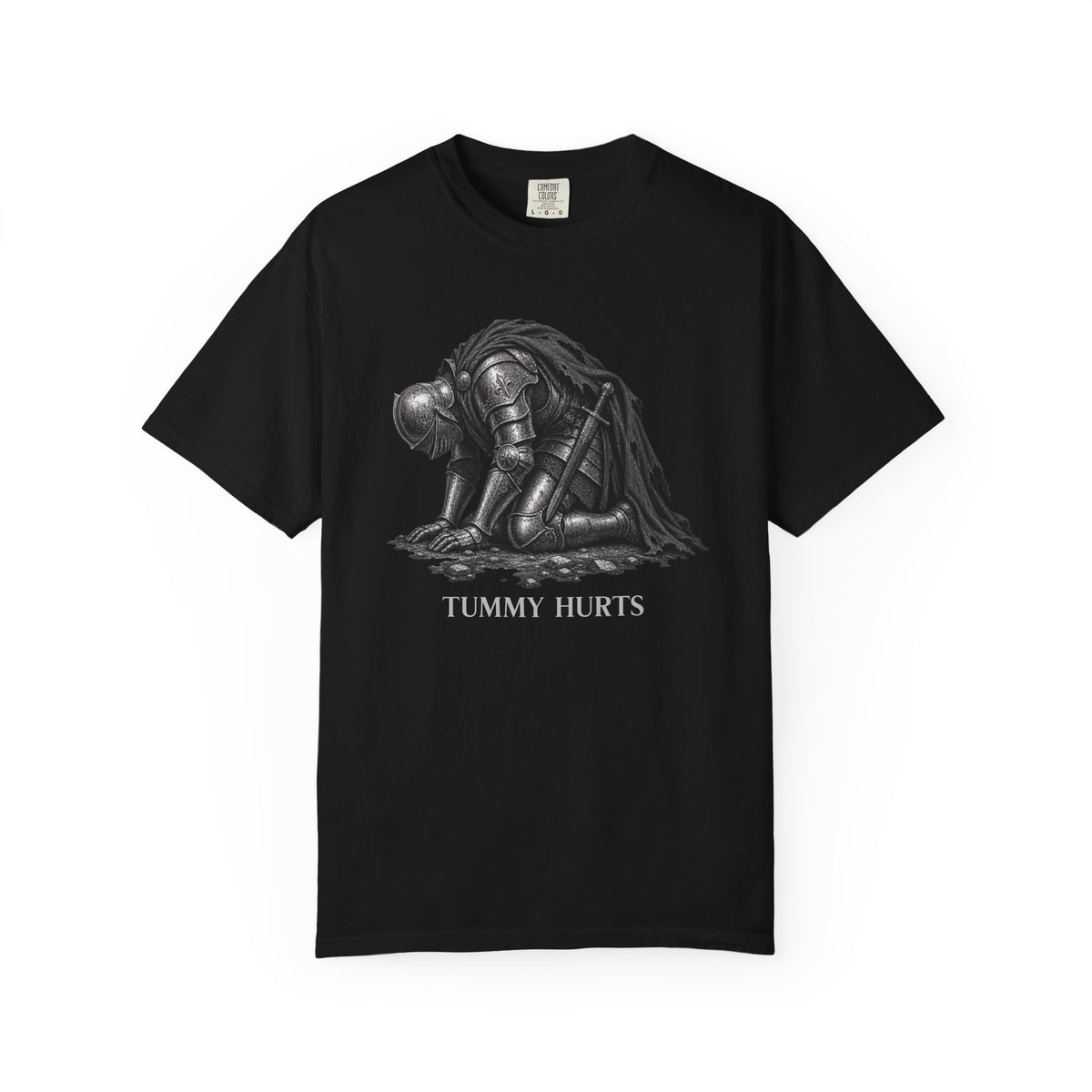Tummy Hurts Medieval Knight Funny Fantasy Shirt