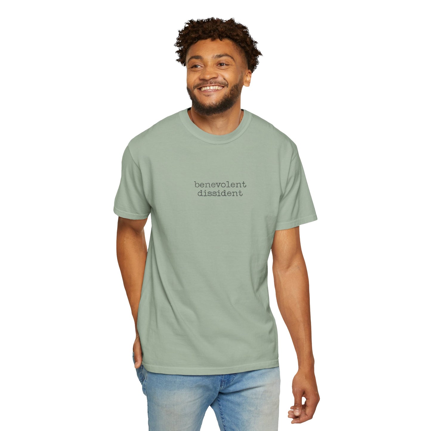 Benevolent Dissident T-Shirt — Minimalist Activism Statement Graphic Tee