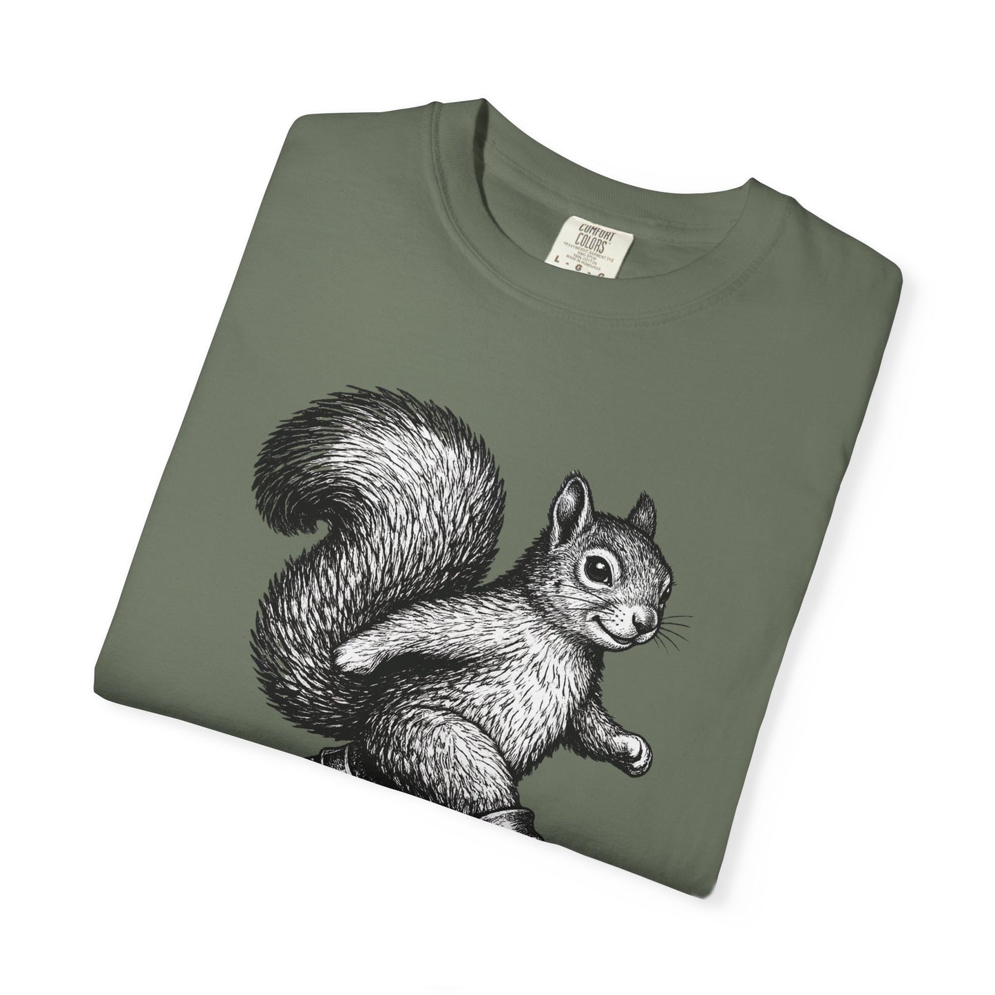 Chaos? I’m On My Way Squirrel T-Shirt | Funny Animal Graphic Tee