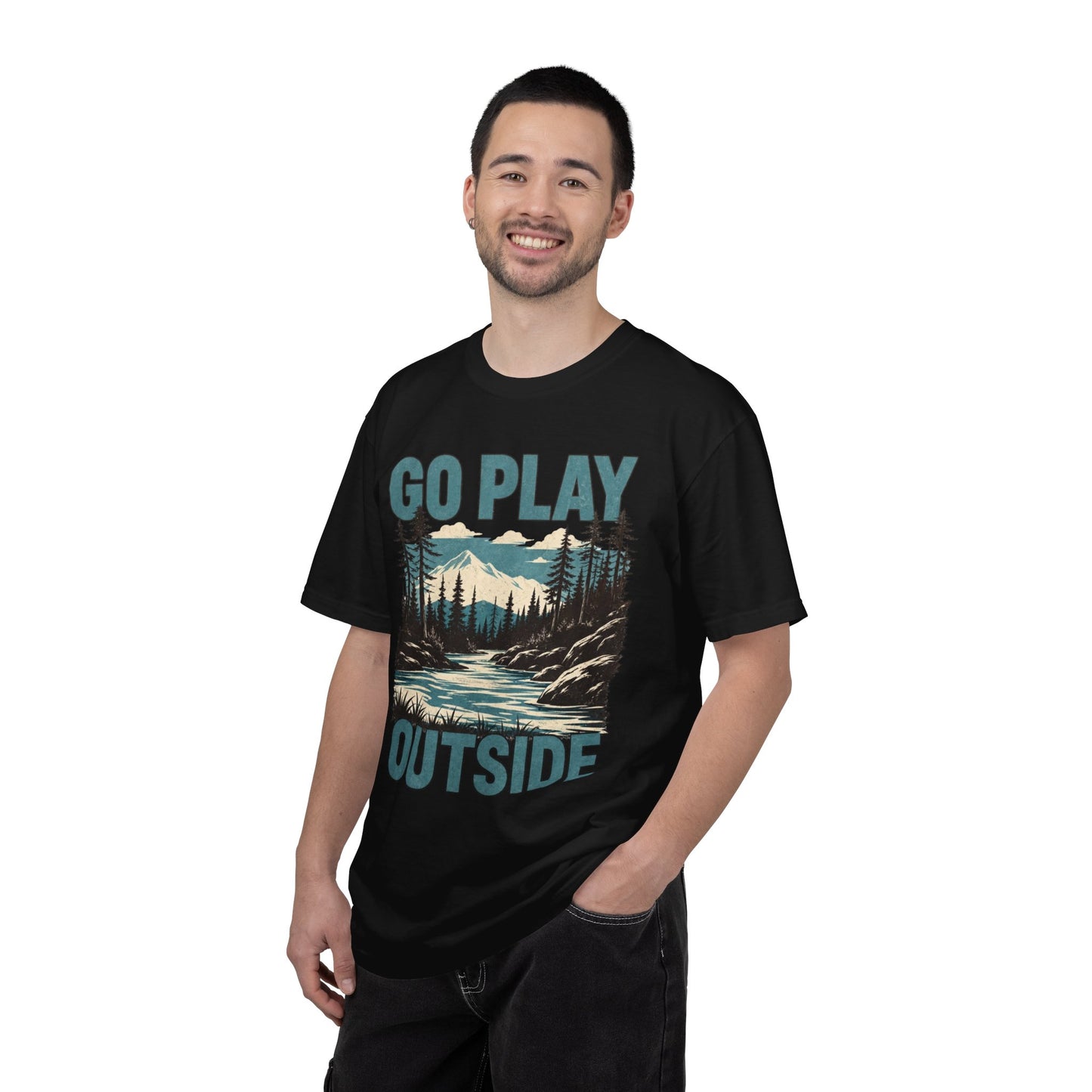 Go Play Outside Graphic T-Shirt — Outdoor Adventure Nature Tee
