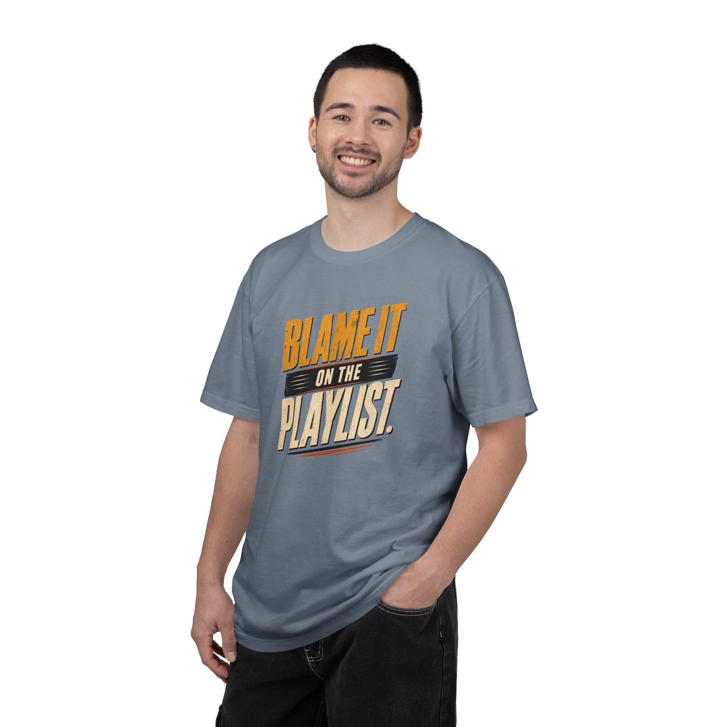 Blame It on the Playlist Shirt | Funny Music Lover Tee | Retro Graphic T-Shirt