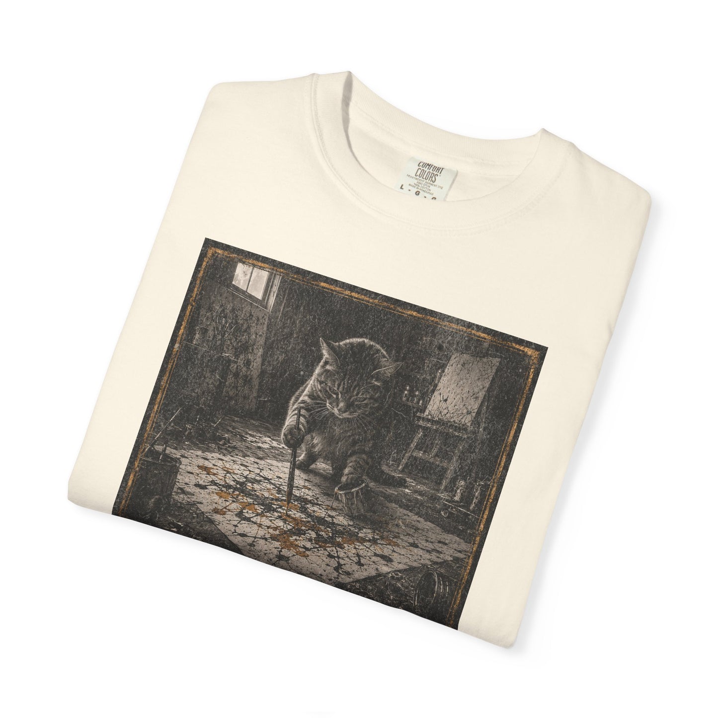 Jackson PAWllock Cat Painting T-Shirt