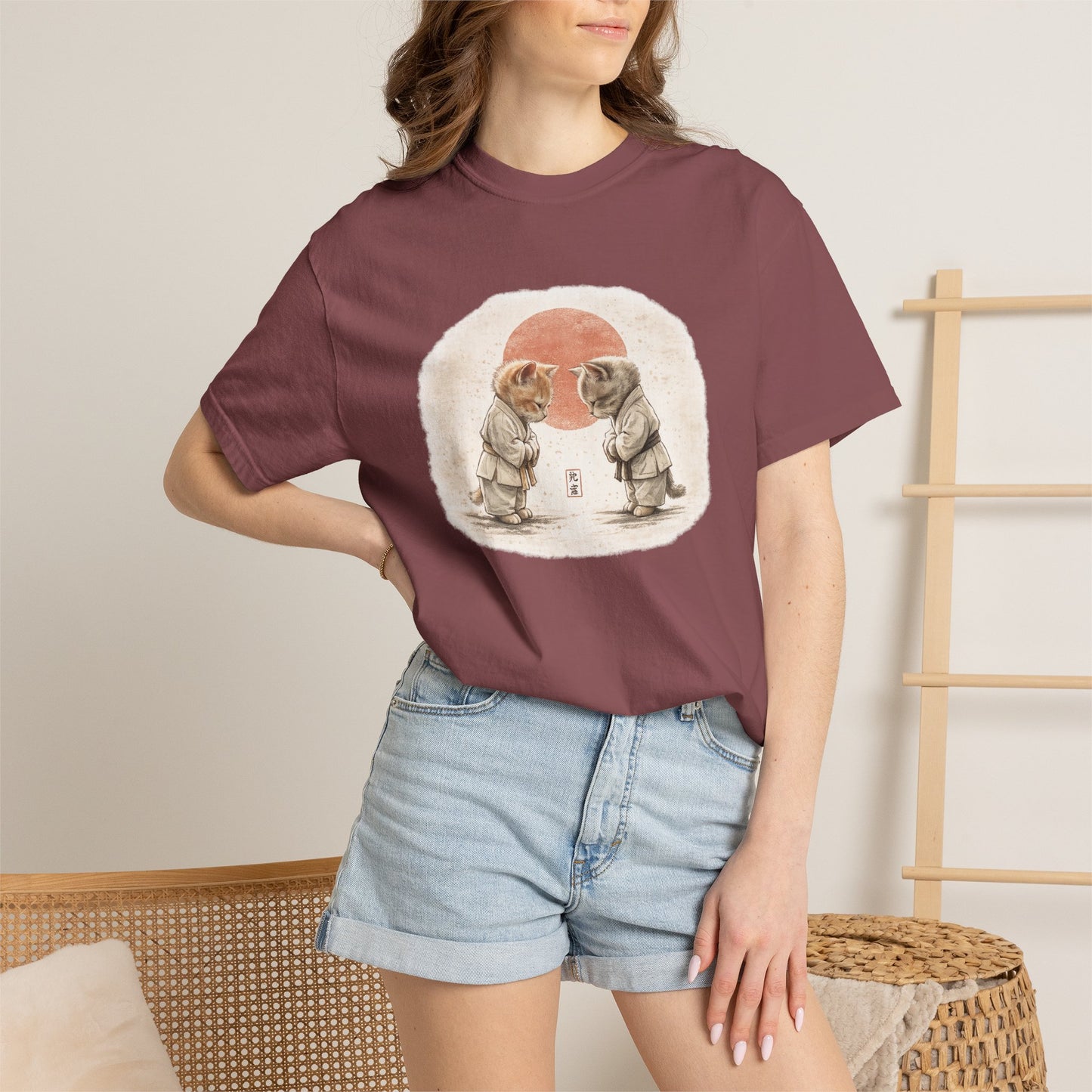 Vintage Dojo Kittens T-Shirt — Bowing Kittens Martial Arts Tee