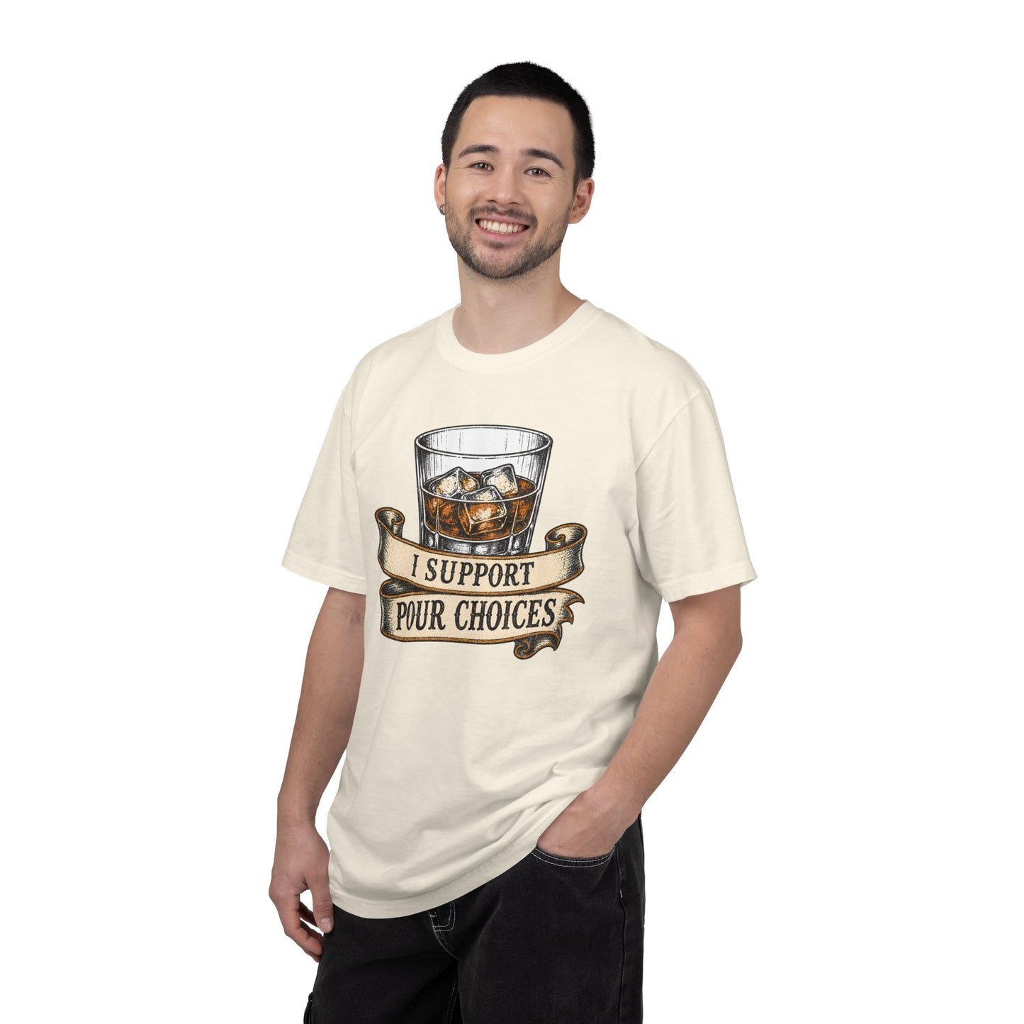 Whiskey 'I Support Pour Choices' T-Shirt, Bourbon Lover Shirt