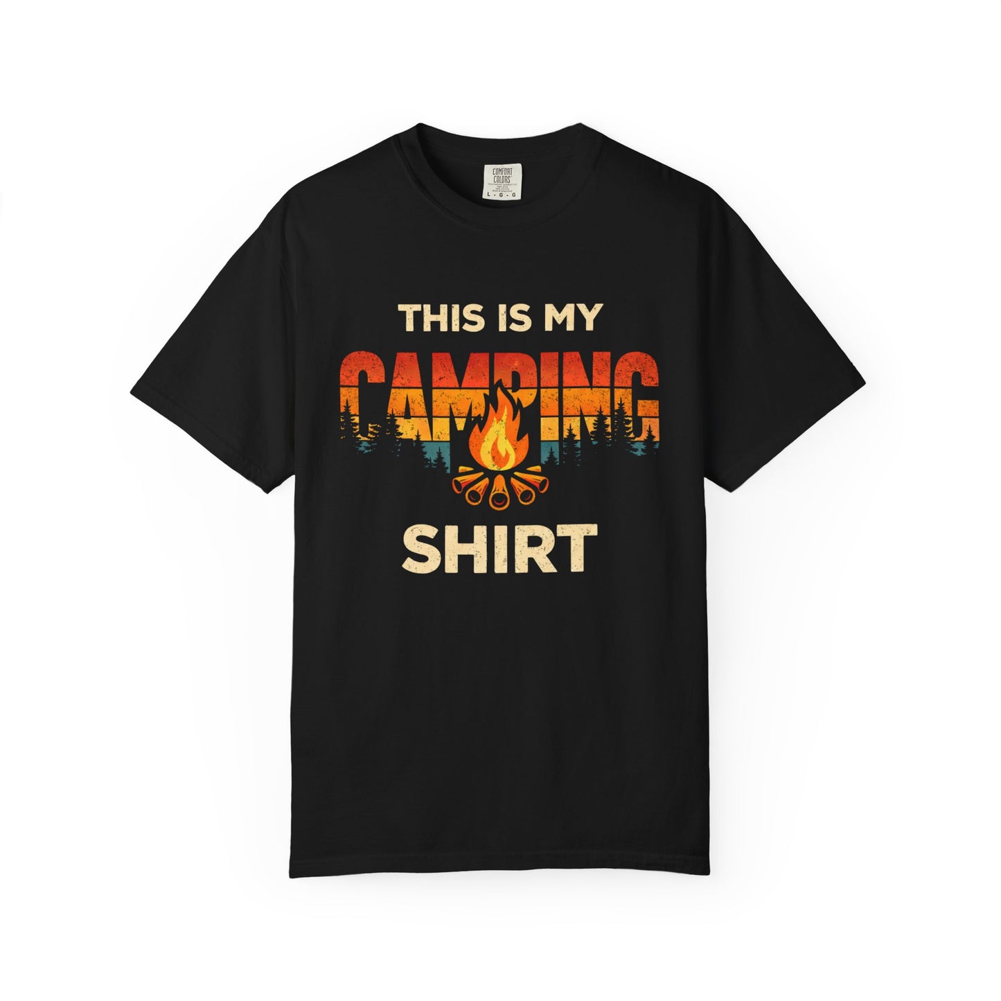 Camping Shirt — 'This Is My Camping Shirt' Graphic Tee for Campers & Outdoor Lovers