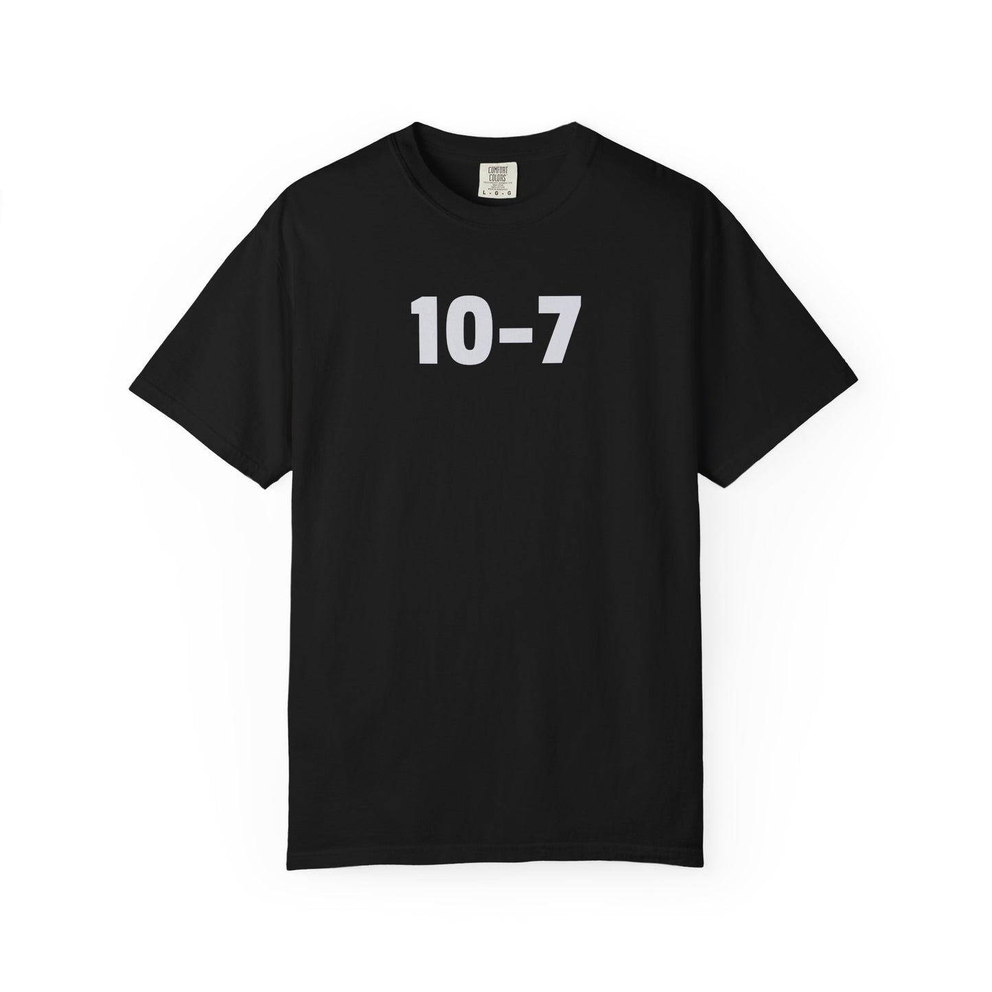 10-7 Shirt | Funny Police Code Tee | IYKYK Minimalist Shirt | Numeric Graphic Tee | Statement Shirt