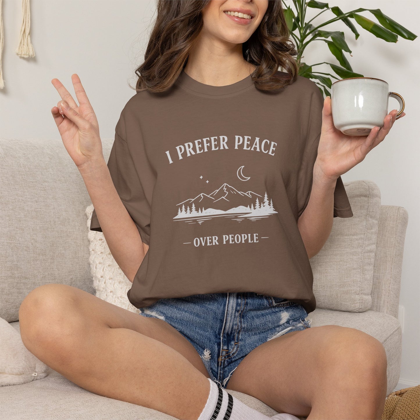 I Prefer Peace Over People Mountain Tee