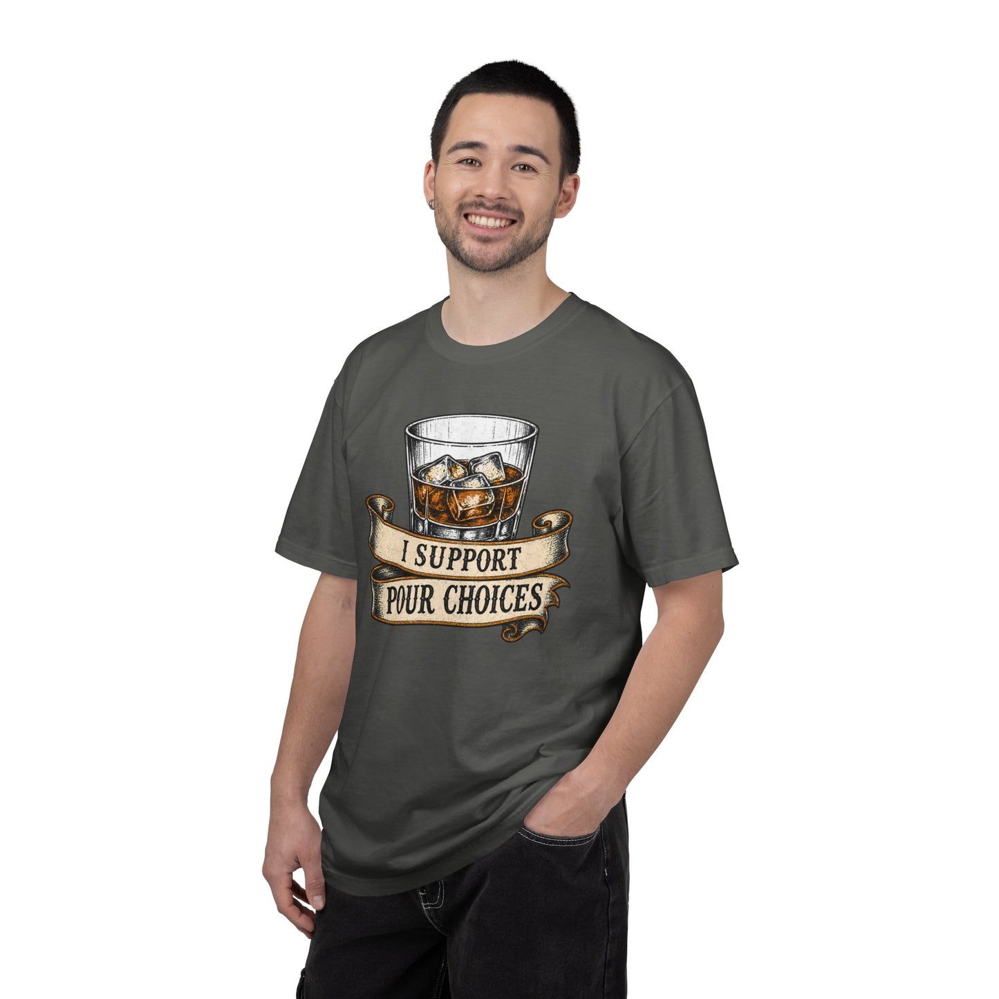 Whiskey 'I Support Pour Choices' T-Shirt, Bourbon Lover Shirt