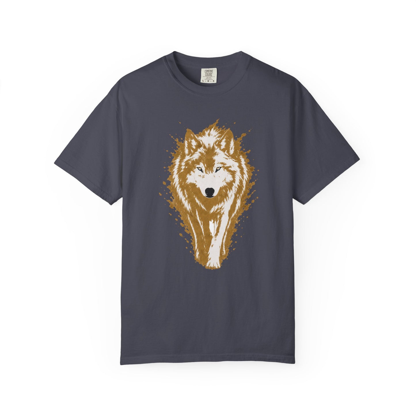 Wolf Graphic T-Shirt — Rustic Walking Wolf Nature Tee