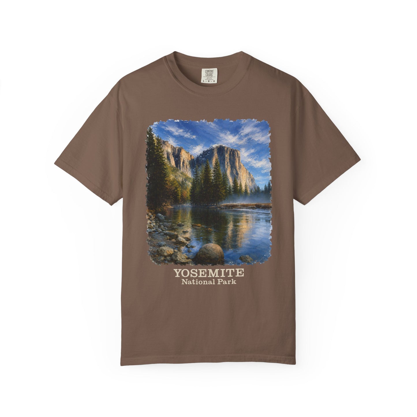 Yosemite National Park Scenic T‑Shirt, Scenic El Capitan Vintage Landscape Tee