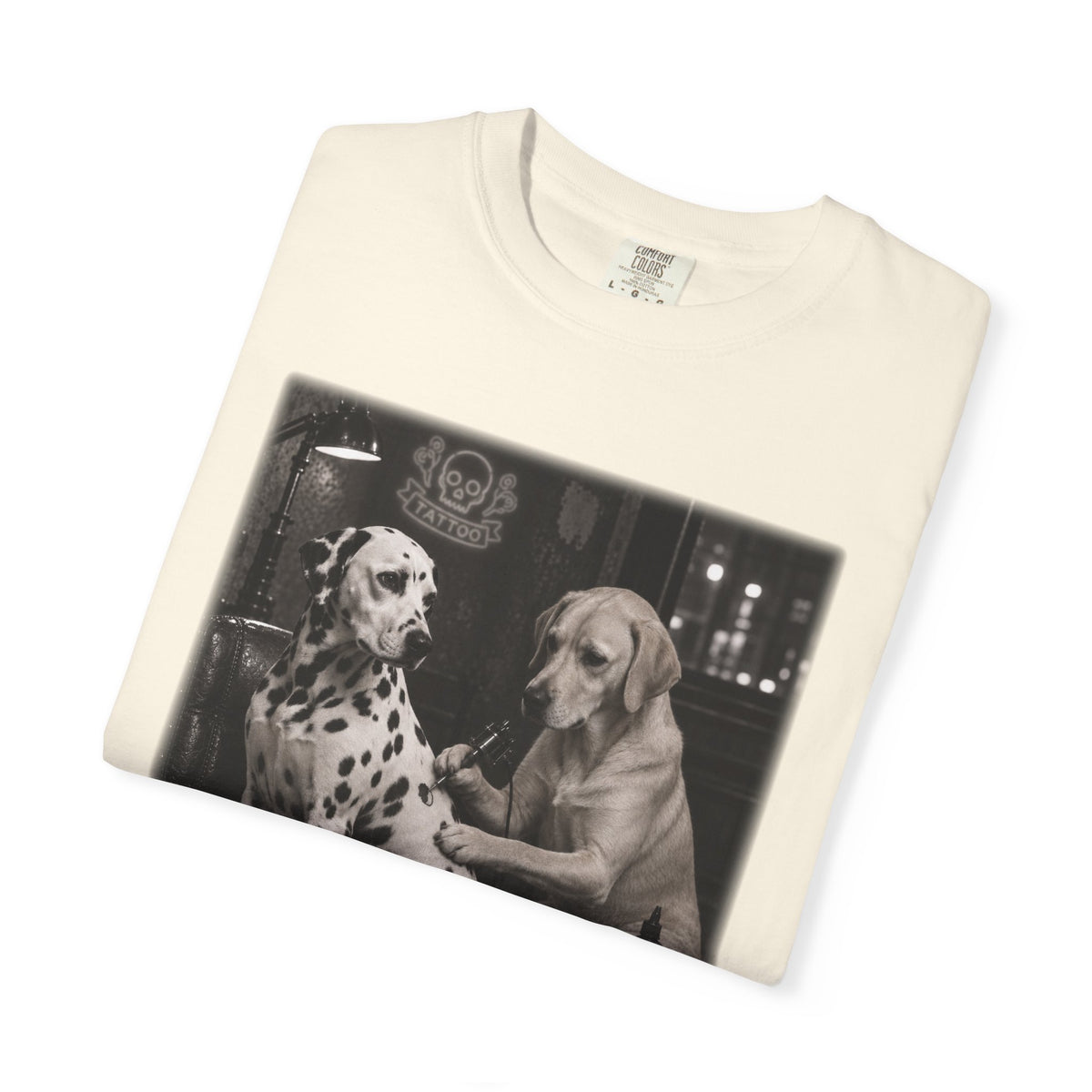 Dalmatian Tattoo Parlour Shirt – Funny Dog Tattoo Artist Graphic Tee