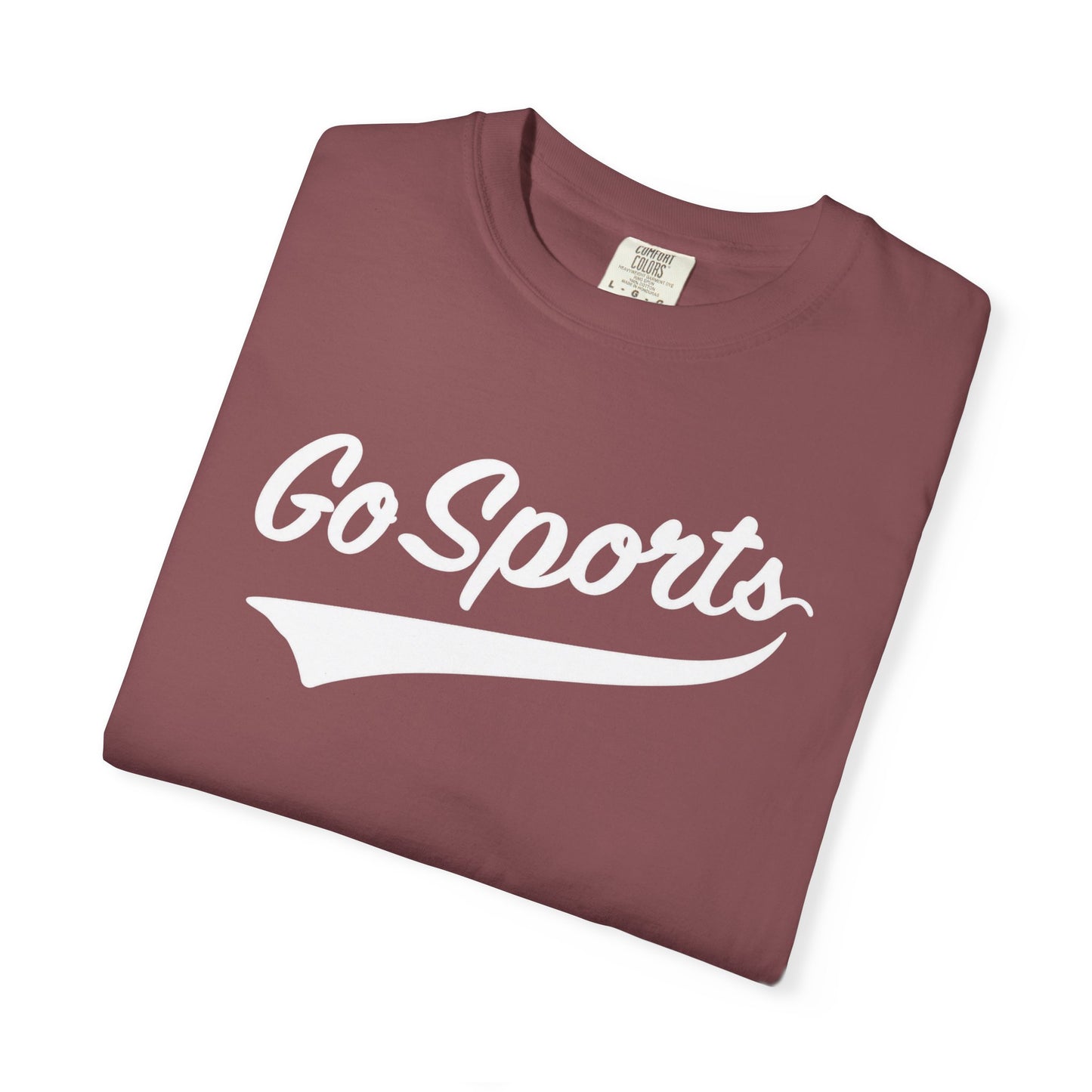 Go Sports Shirt | Funny Anti-Sports Graphic Tee | Minimalist Comfort Colors® T-Shirt