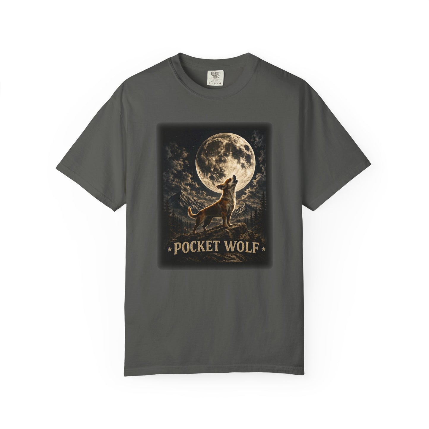 Pocket Wolf Chihuahua Howling T-Shirt, Funny Small Dog Graphic Tee