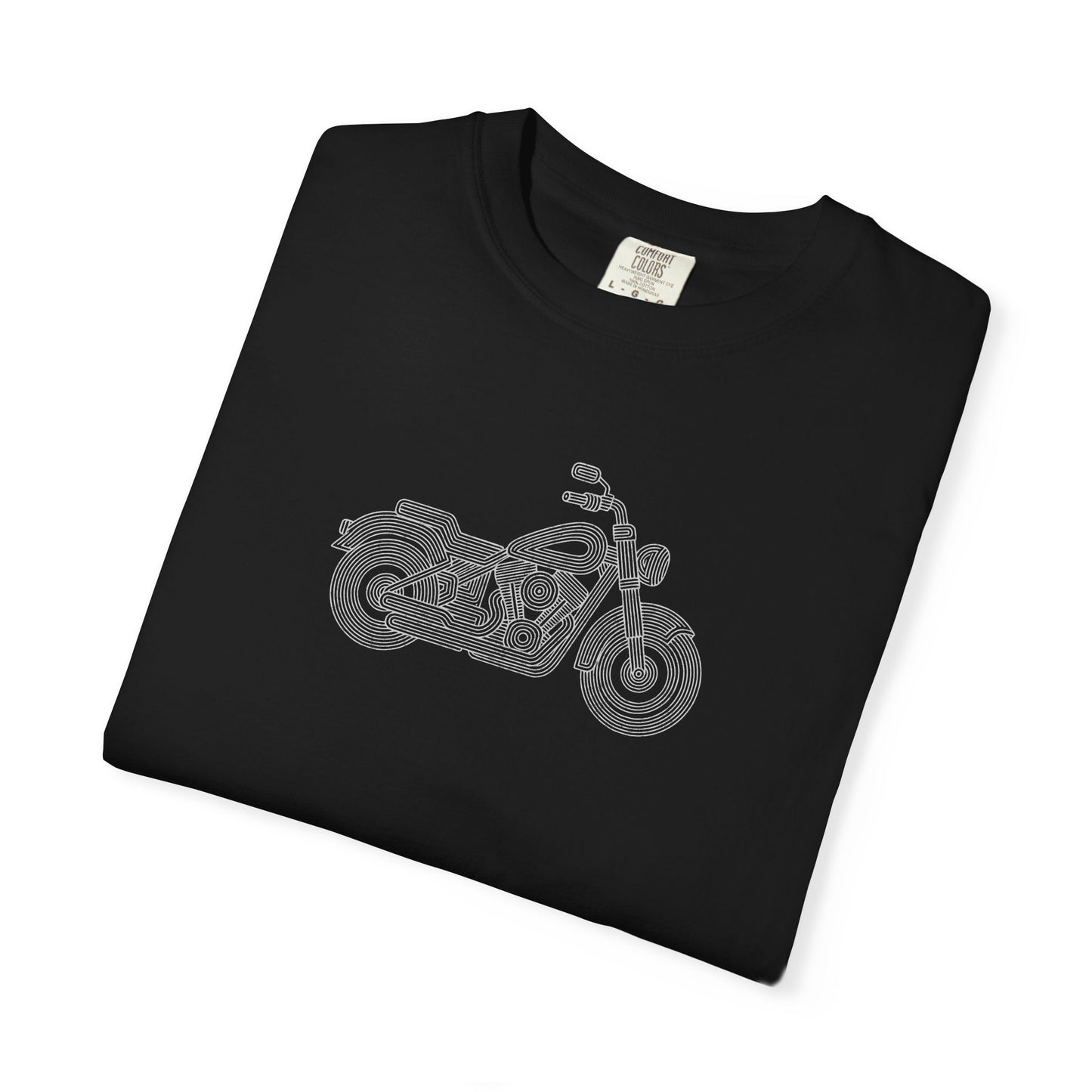 Motorcycle Graphic T-ShMinimalist Motorcycle Line Art T-Shirt | Vintage Cruiser Graphic Tee | Rider Gift | Comfort Colorsirt — Vintage Cruiser Tee