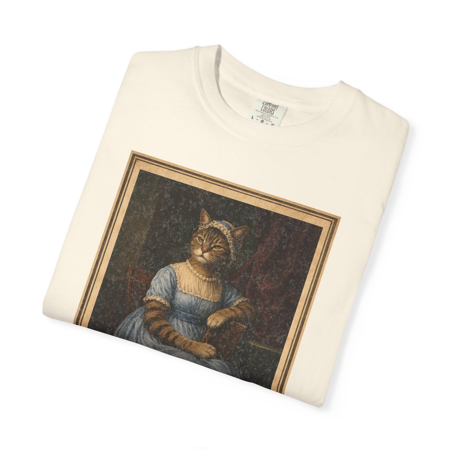 Jane Pawsten 'Pride and Indifference' T-Shirt Regency Distressed Funny Cat Tee