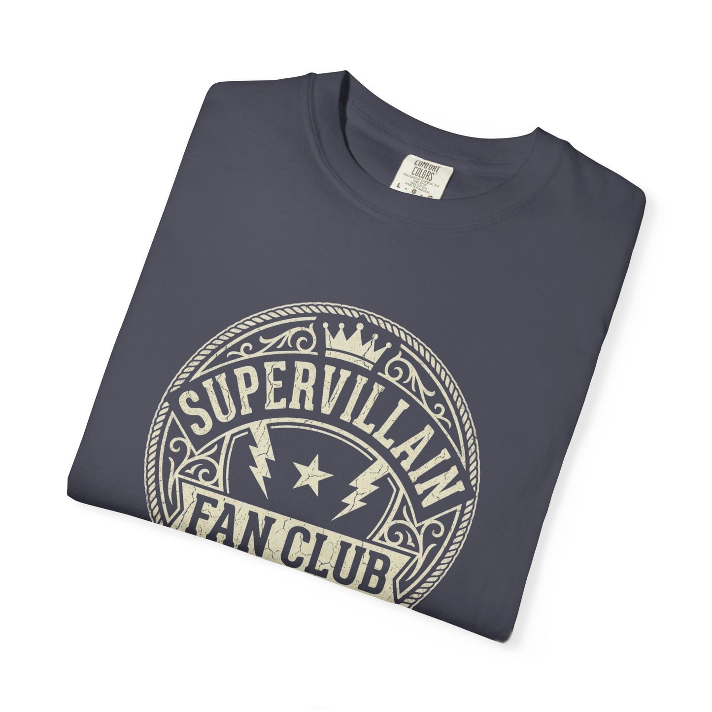 Supervillain Fan Club T-Shirt — Funny Membership Emblem Tee