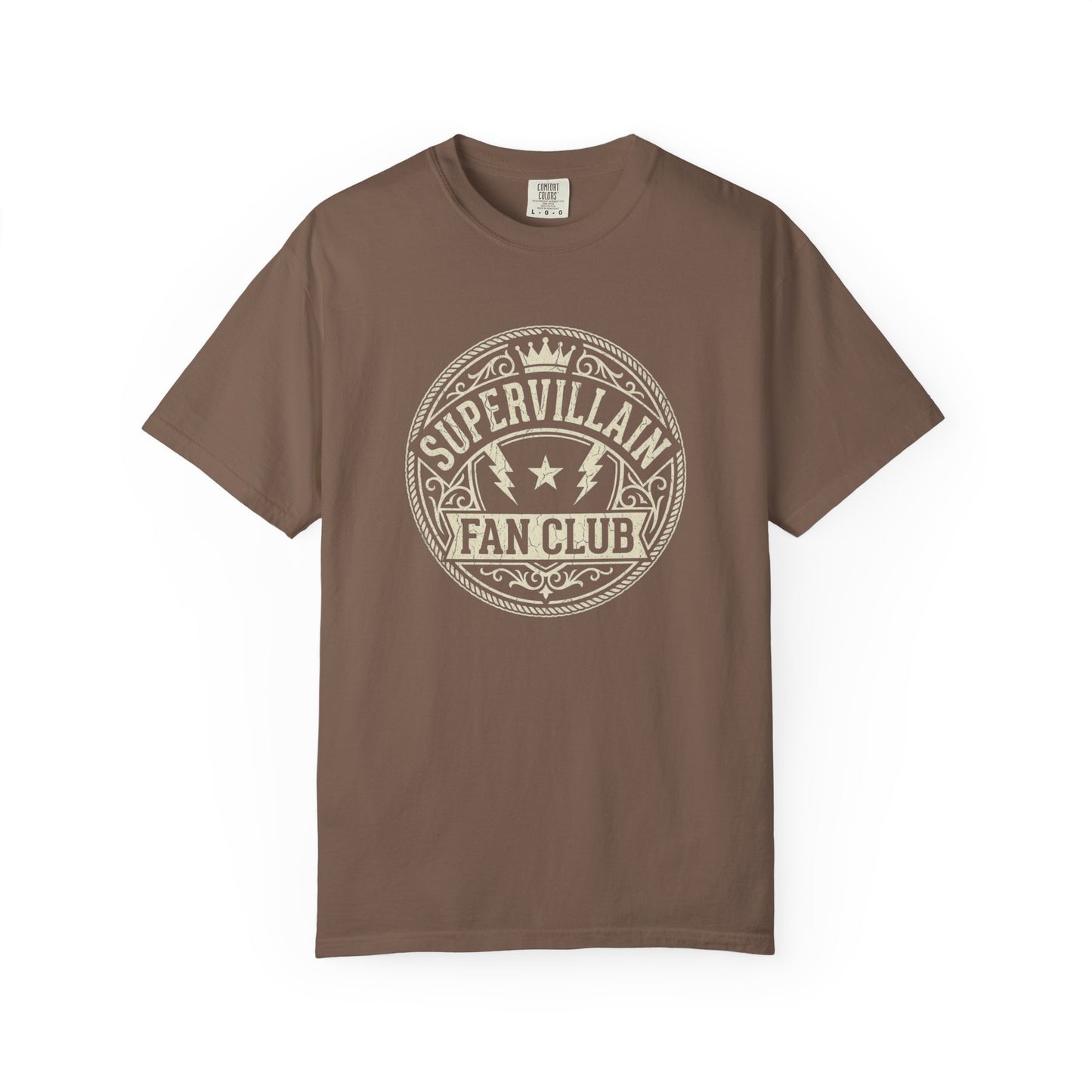 Supervillain Fan Club T-Shirt — Funny Membership Emblem Tee