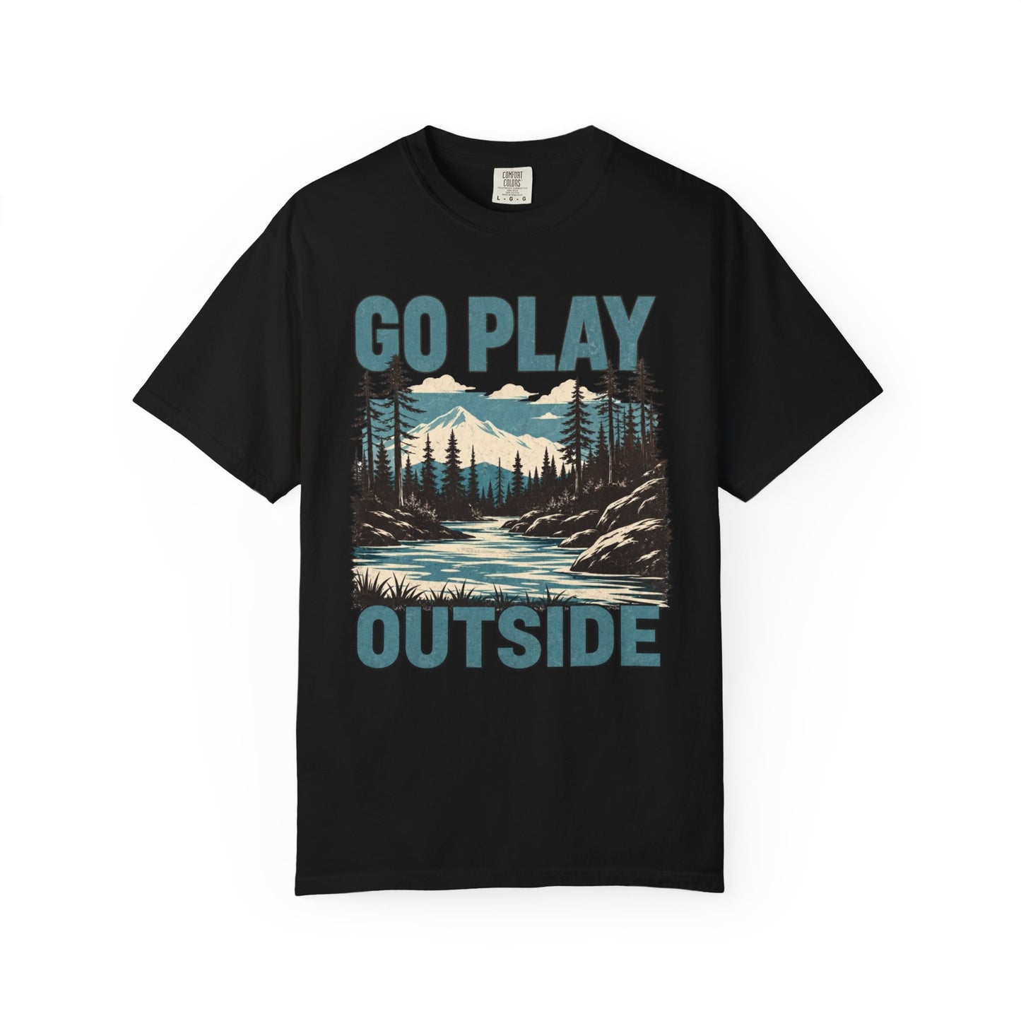 Go Play Outside Graphic T-Shirt — Outdoor Adventure Nature Tee