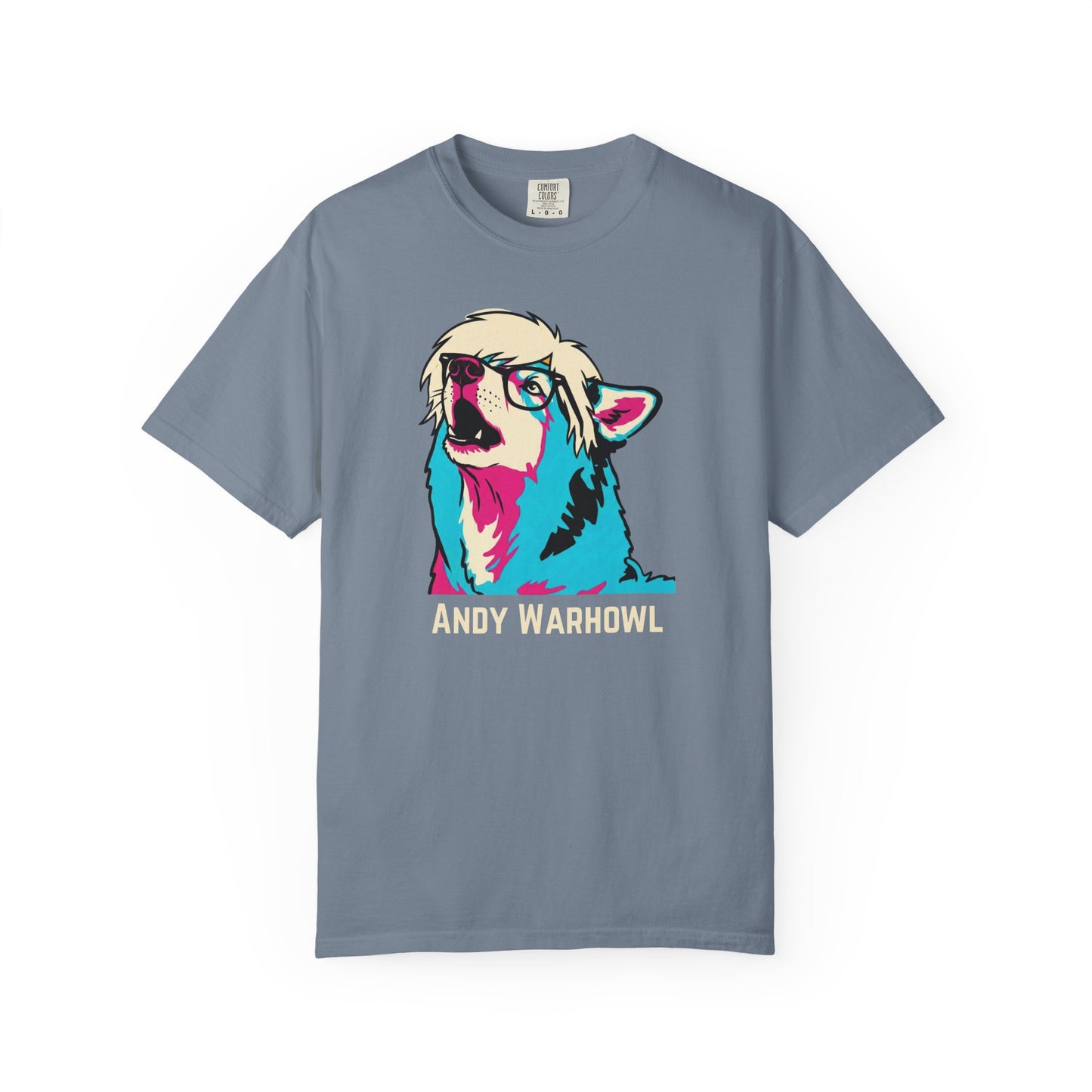 Andy Warhowl Dog Shirt | Funny Pop Art Dog T-Shirt | Vintage-Inspired Andy Warhowl Graphic Tee | Comfort Colors®