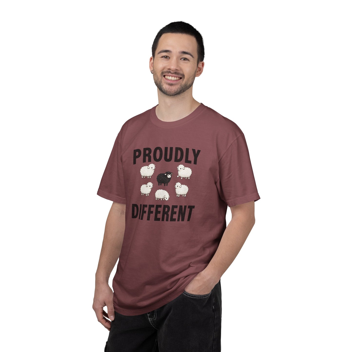 Proudly Different Sheep Shirt | Black Sheep Graphic Tee | Cute Introvert Comfort Colors® T-Shirt