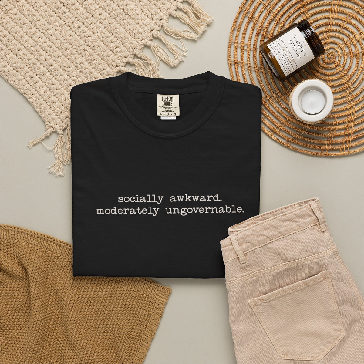 Socially Awkward, Moderately Ungovernable Graphic T-Shirt