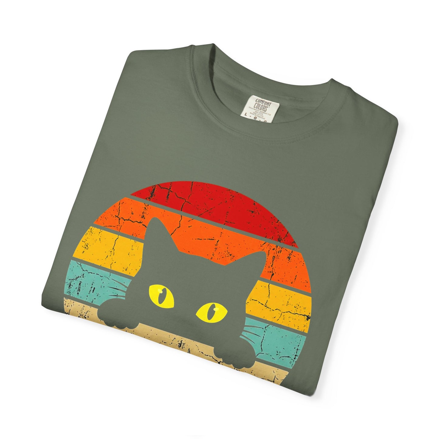 Ew, People Cat T-Shirt — Retro Sunset Graphic for Introverts & Cat Lovers