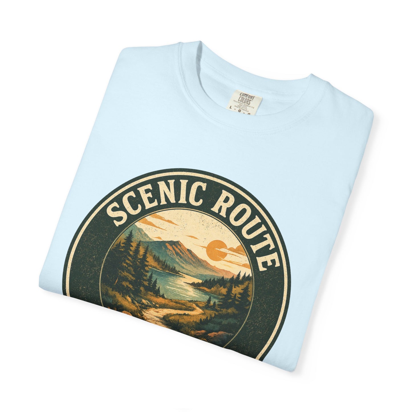 Scenic Route Society T-Shirt — Vintage Hiking and Nature Graphic Tee