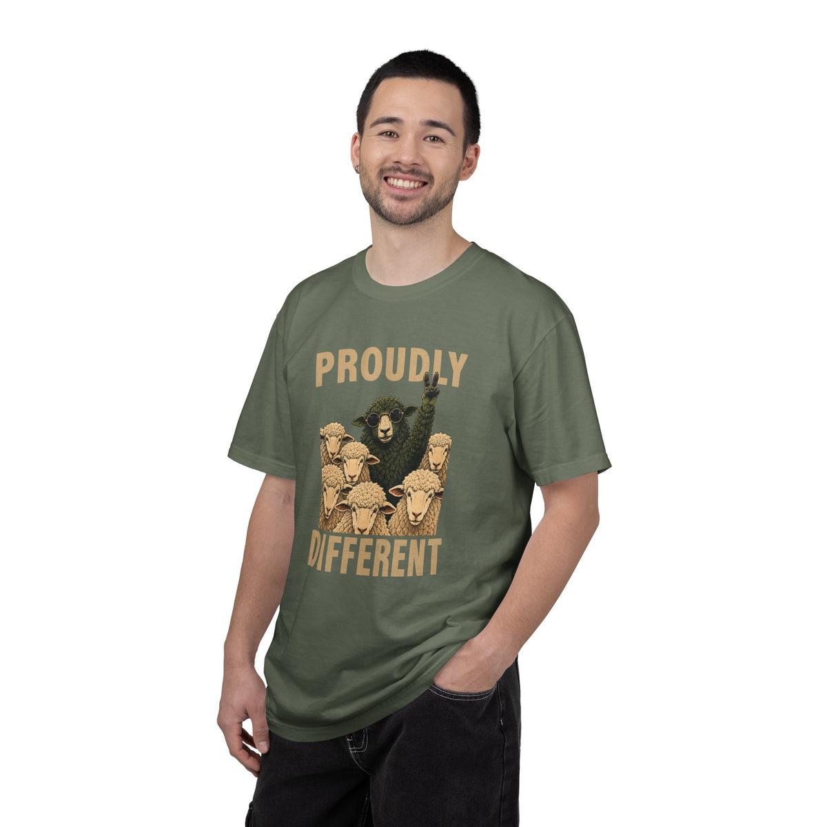 Proudly Different Black Sheep Shirt – Funny Individuality Graphic Tee