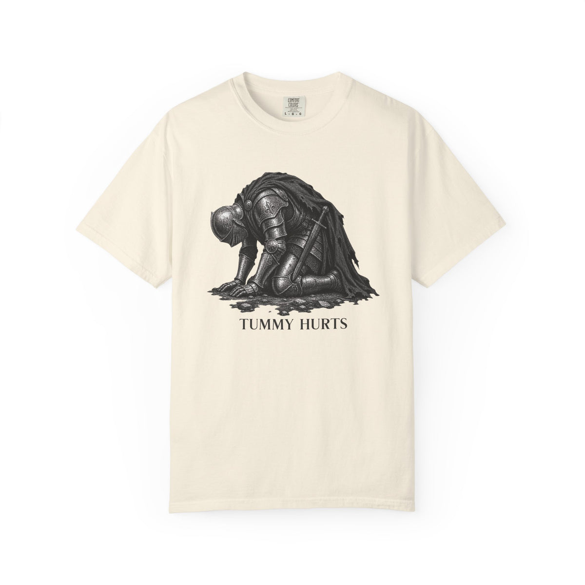 Tummy Hurts Medieval Knight Funny Fantasy Shirt