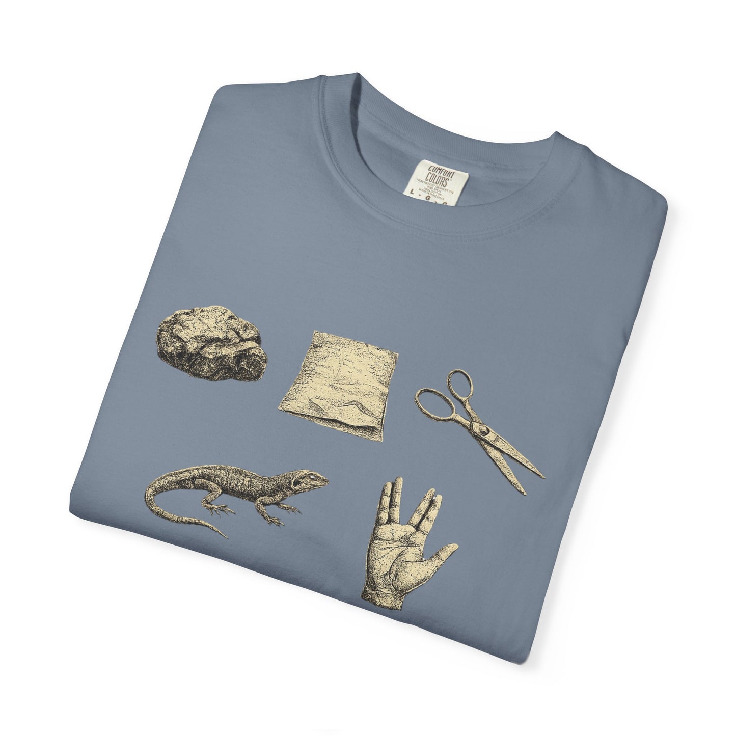 Rock Paper Scissors Lizard Spock T-Shirt — Big Bang Theory Tribute
