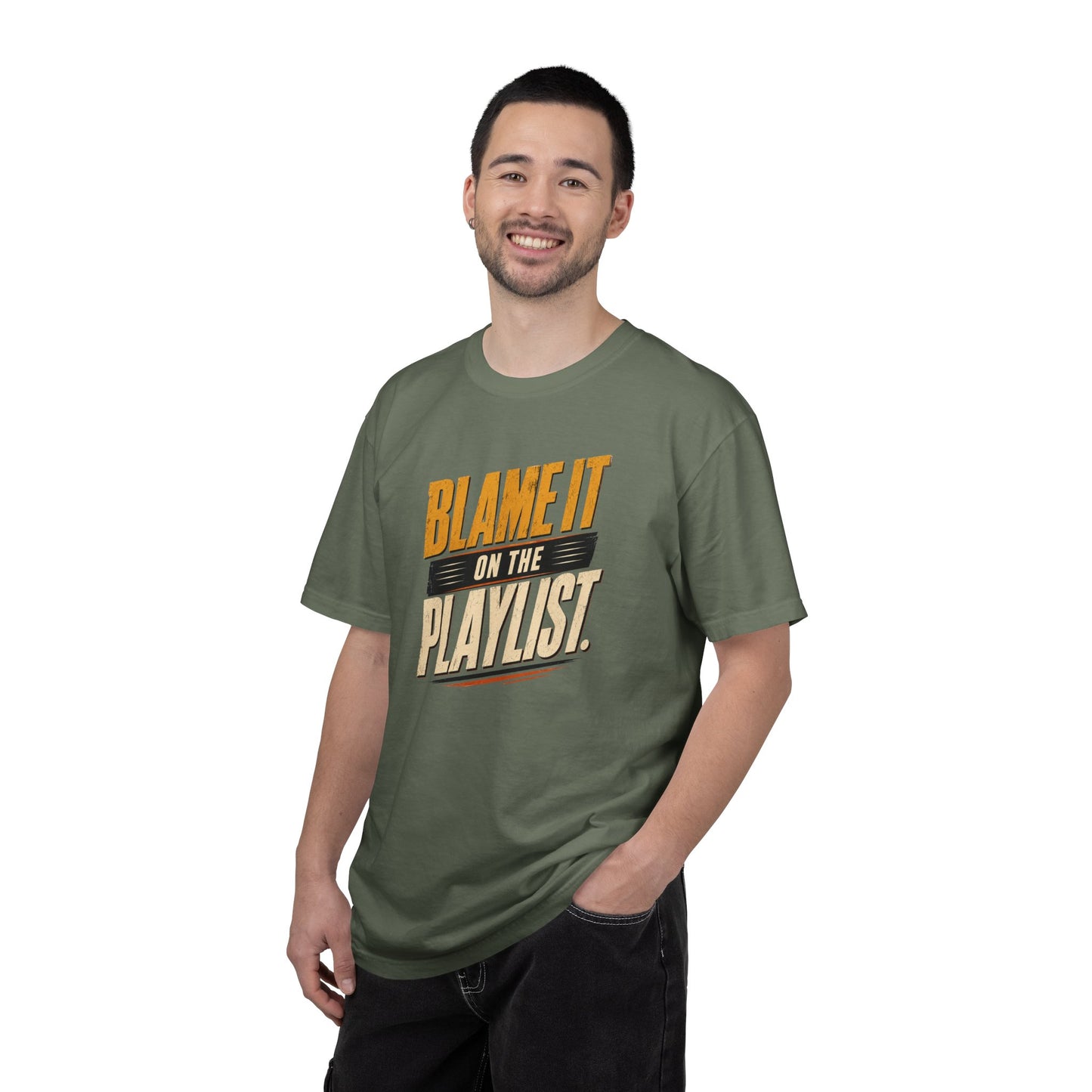 Blame It on the Playlist Shirt | Funny Music Lover Tee | Retro Graphic T-Shirt