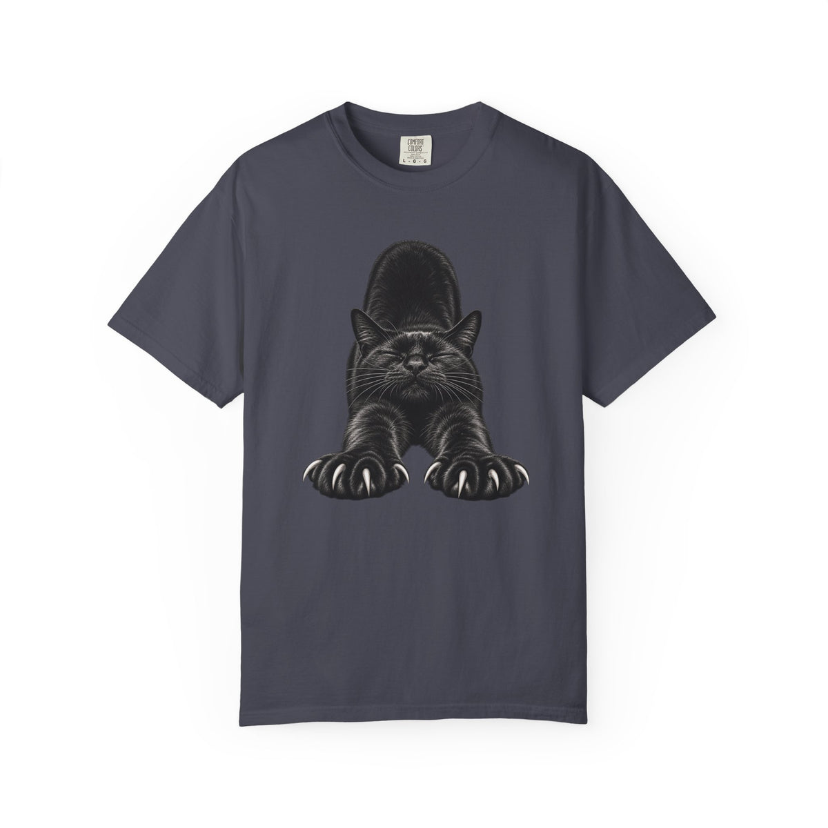 Stretchy Showoff Black Cat Graphic Tee