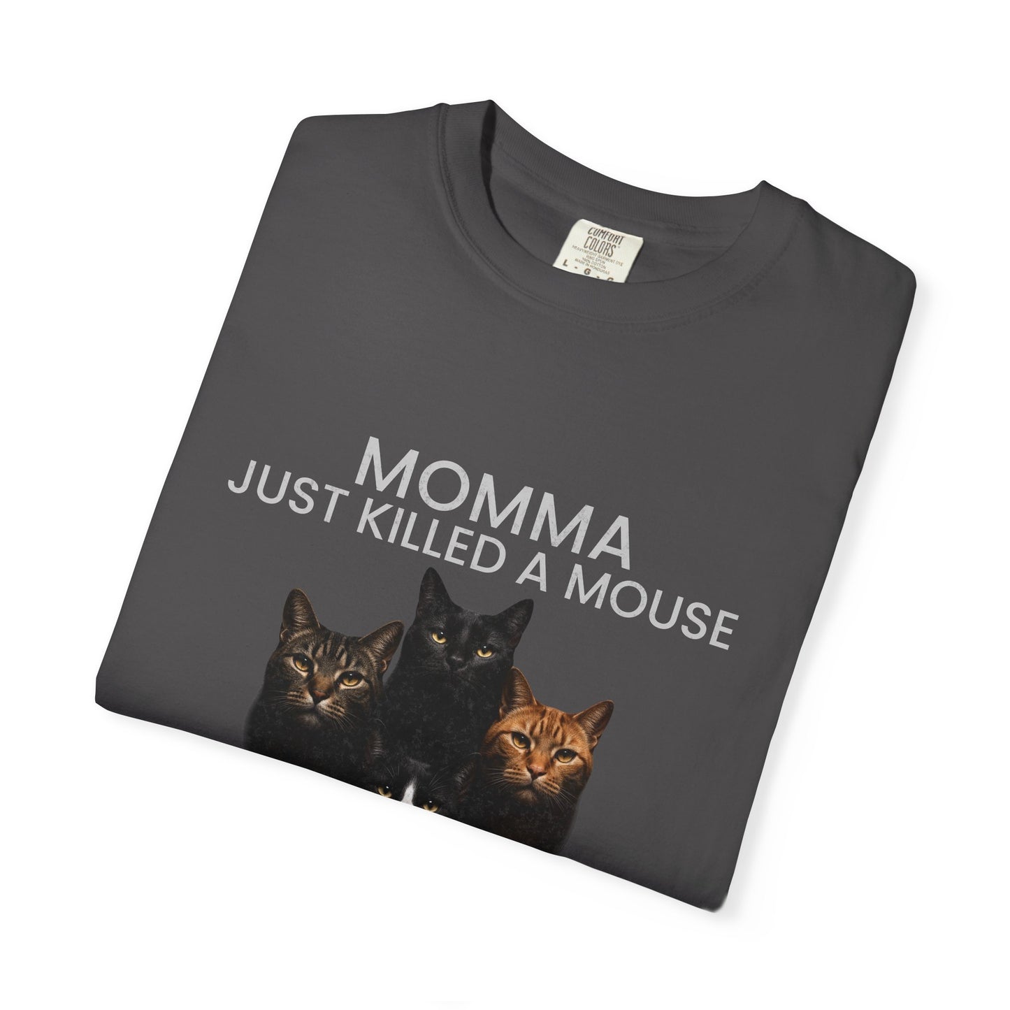 Momma Just Killed A Mouse Cat Lover T-Shirt, Funny Queen Cat Parody Tee