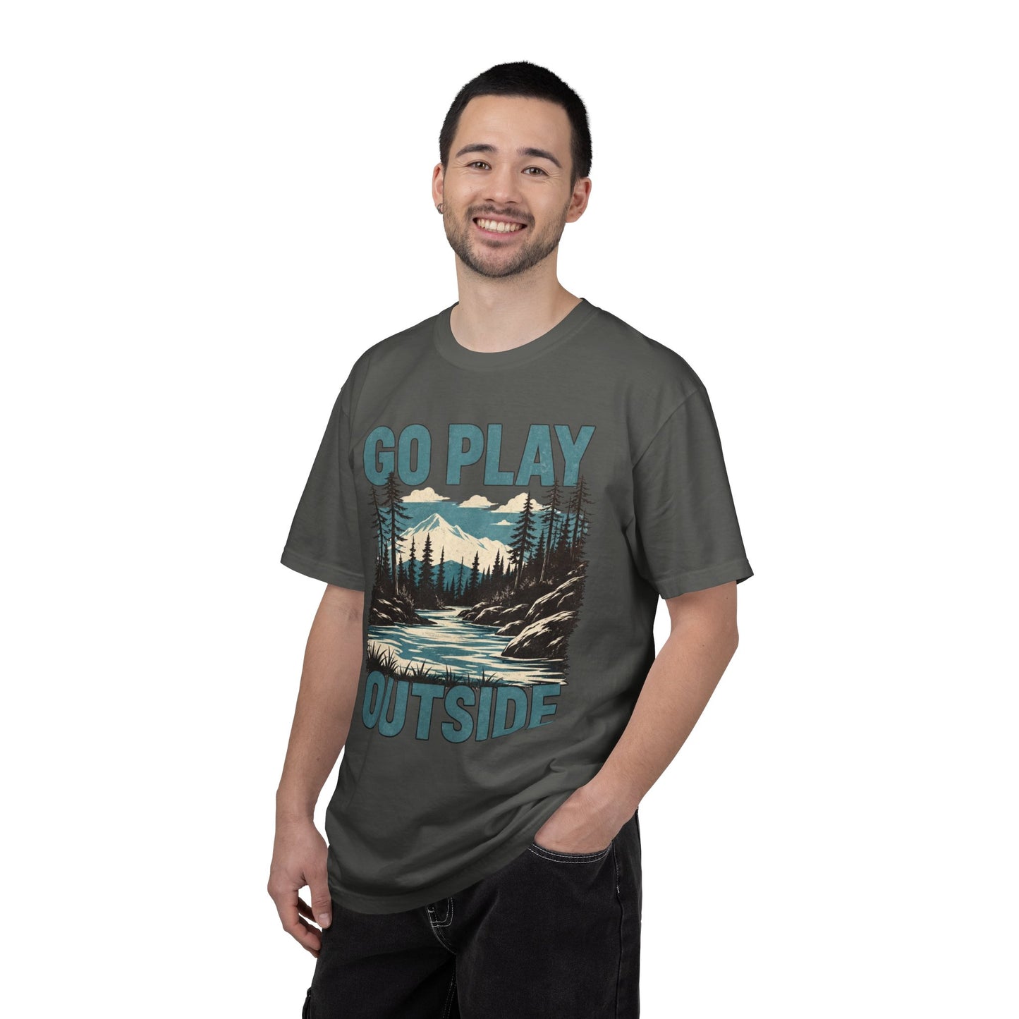 Go Play Outside Graphic T-Shirt — Outdoor Adventure Nature Tee