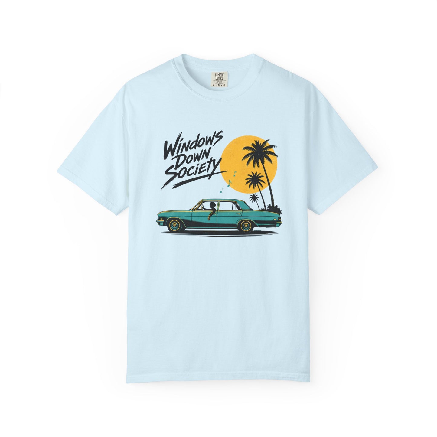 Windows Down Society T-Shirt, Vintage Road Trip Graphic Tee