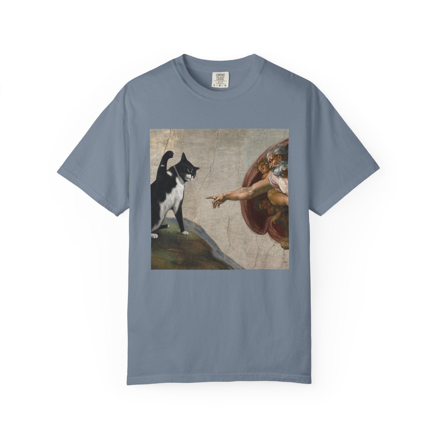 The Creation of Cat - Renaissance Parody T-Shirt