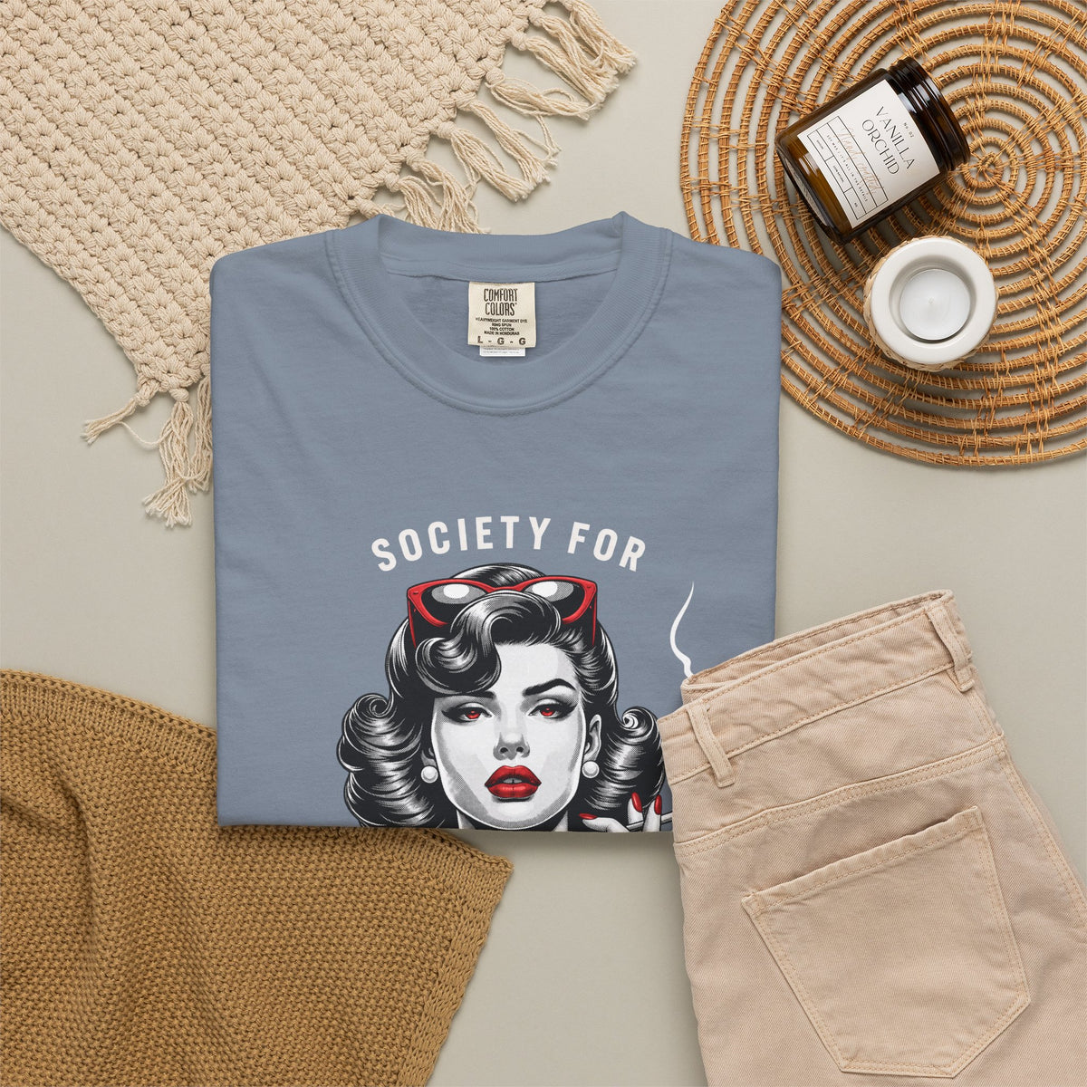 Society for Unladylike Conduct Vintage Feminist Graphic T-Shirt