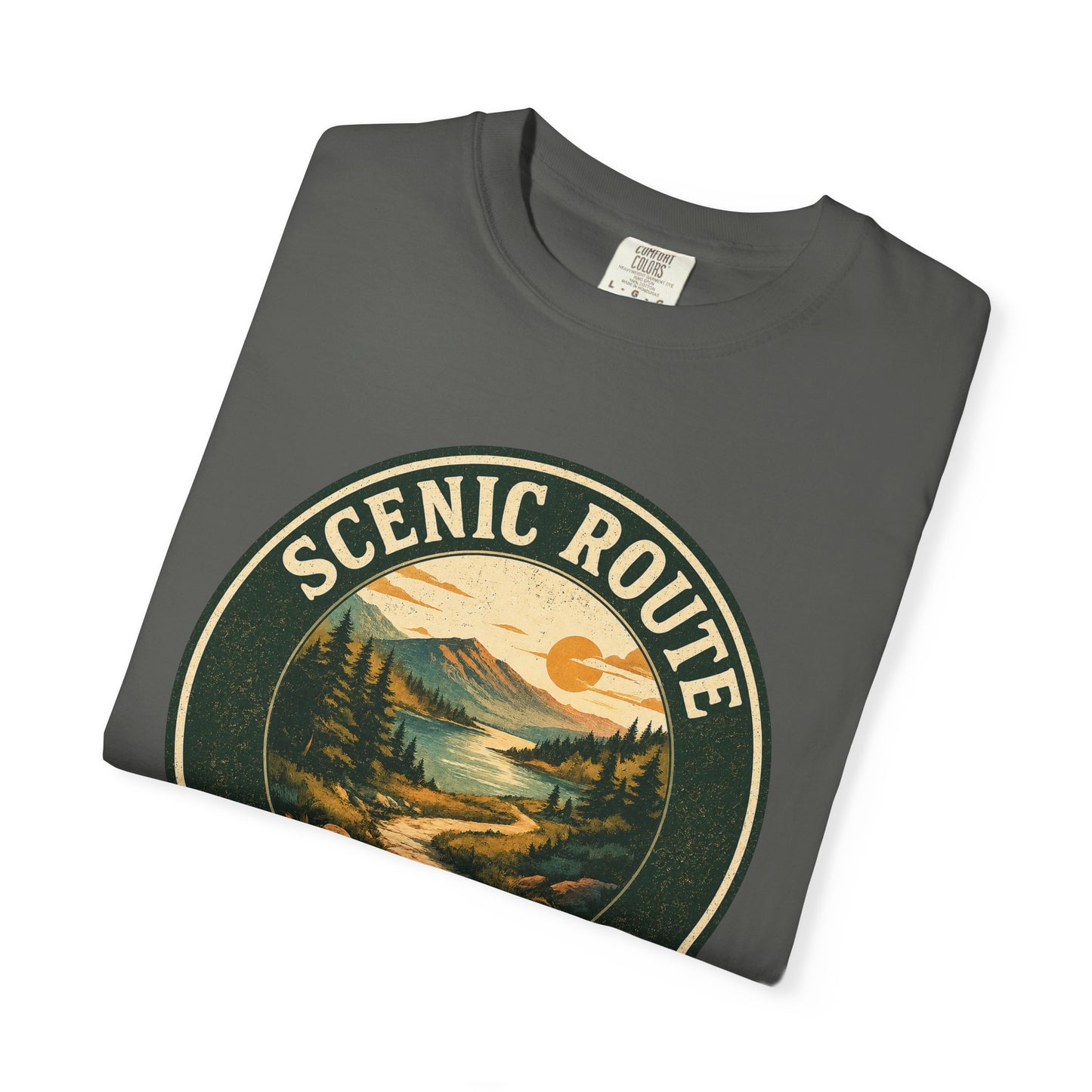 Scenic Route Society T-Shirt — Vintage Hiking and Nature Graphic Tee