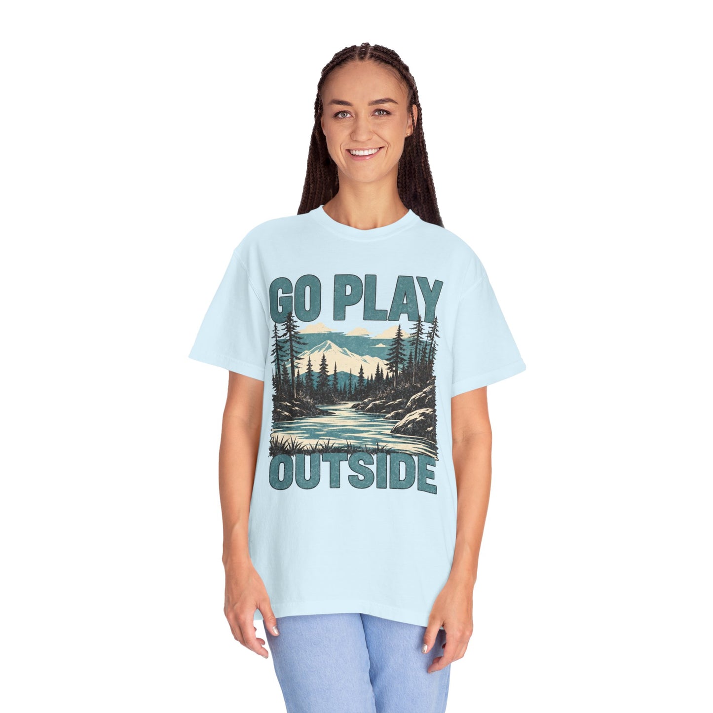 Go Play Outside Graphic T-Shirt — Outdoor Adventure Nature Tee