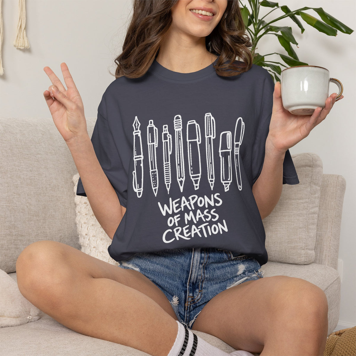 Weapons of Mass Creation Writer's Tools Graphic Tee