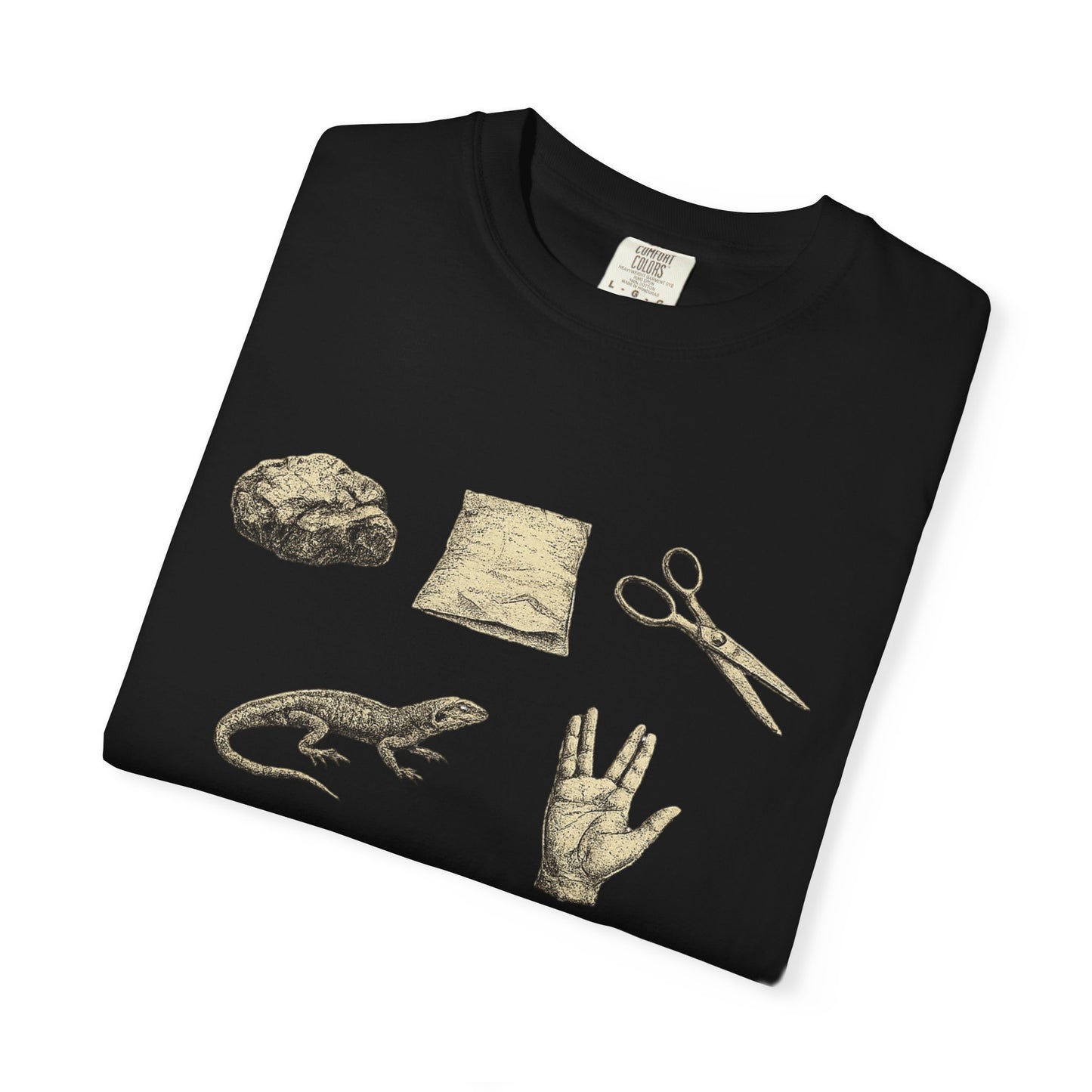 Rock Paper Scissors Lizard Spock T-Shirt — Big Bang Theory Tribute