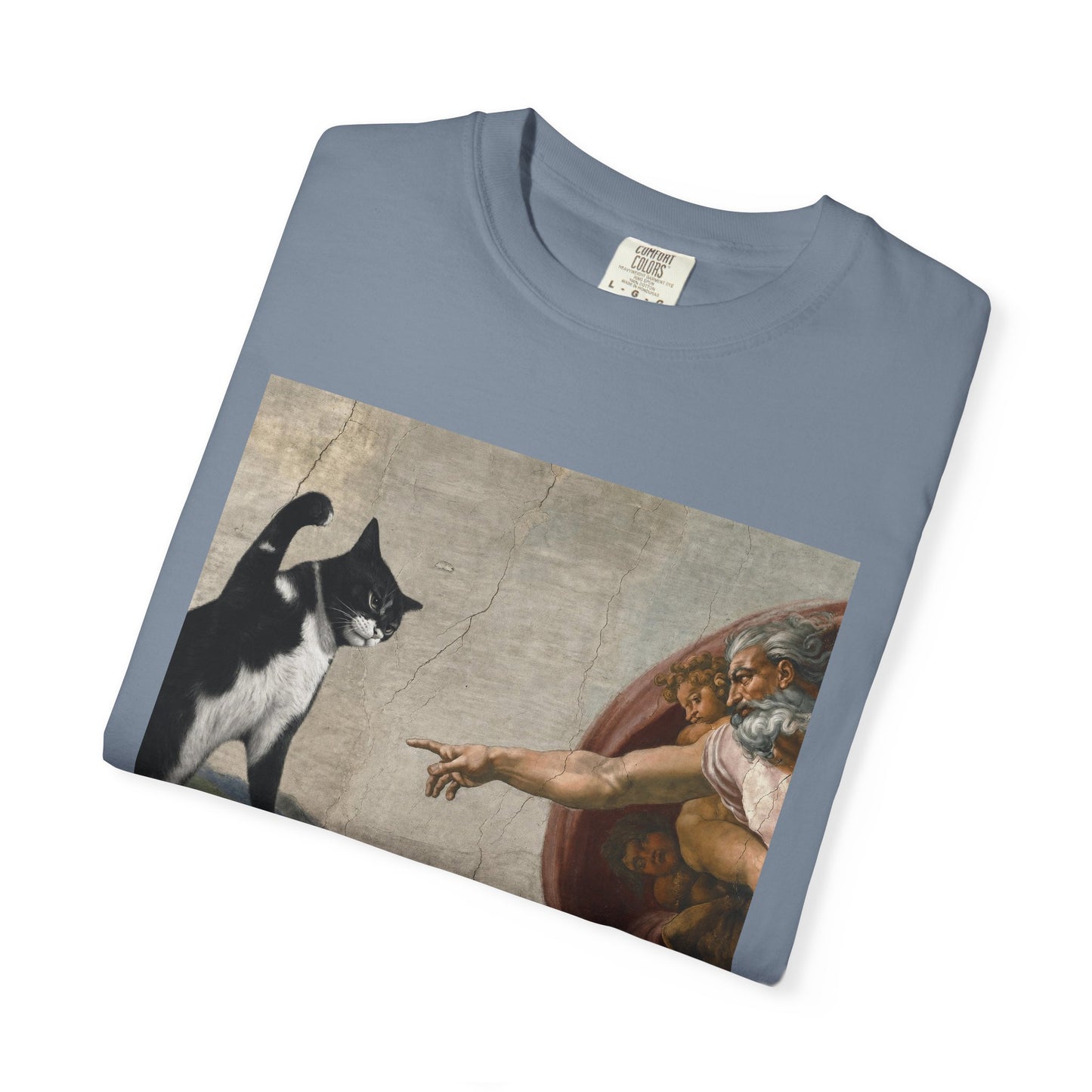 The Creation of Cat - Renaissance Parody T-Shirt