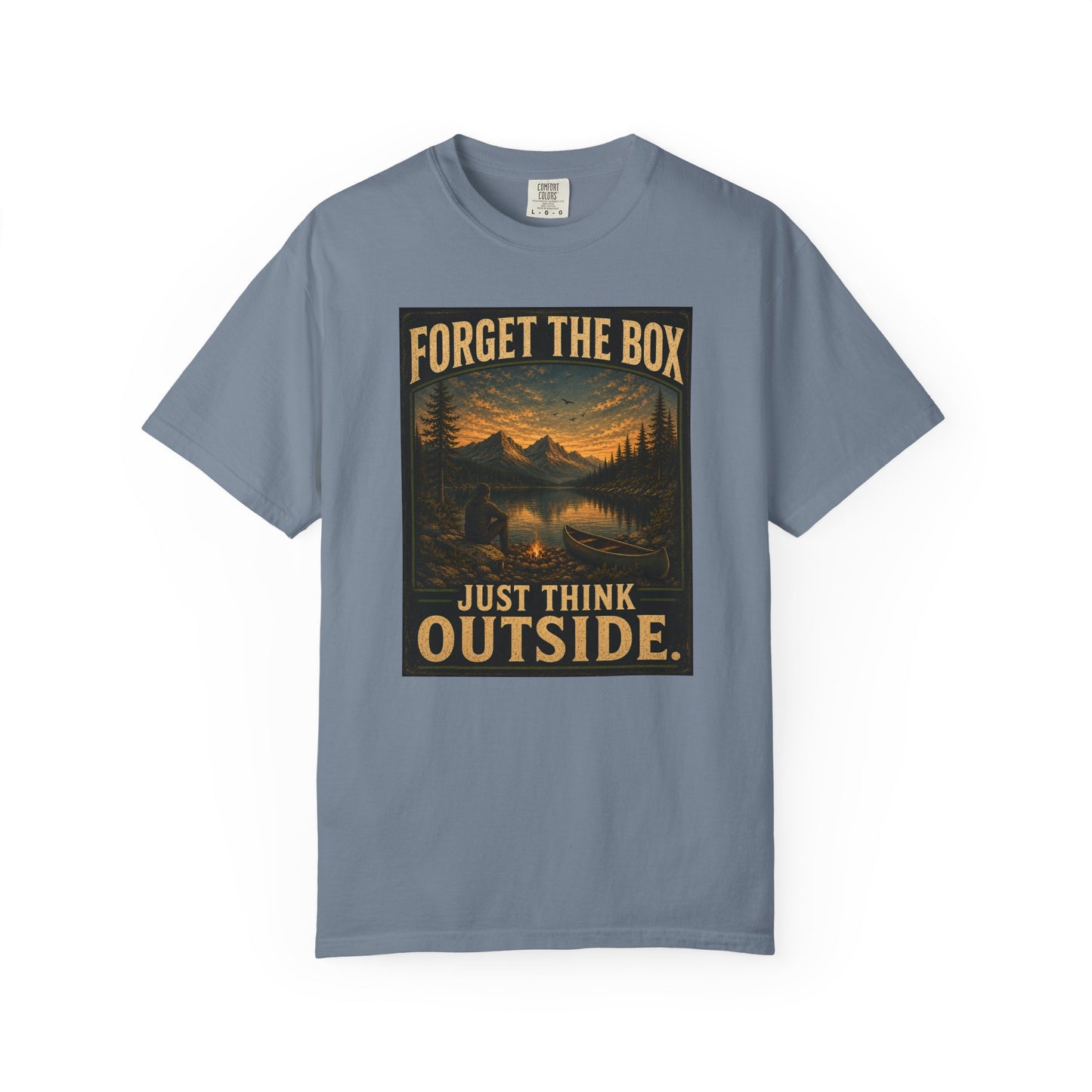 Forget the Box "Think Outside" Camping Hiking T-Shirt