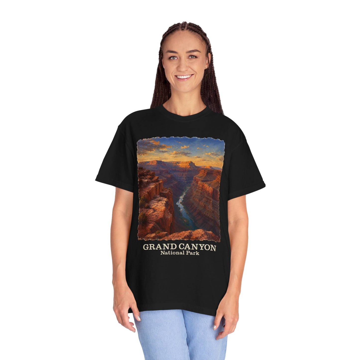Grand Canyon National Park T-Shirt — Vintage Sunset Canyon Graphic Toroweap Overlook Tee