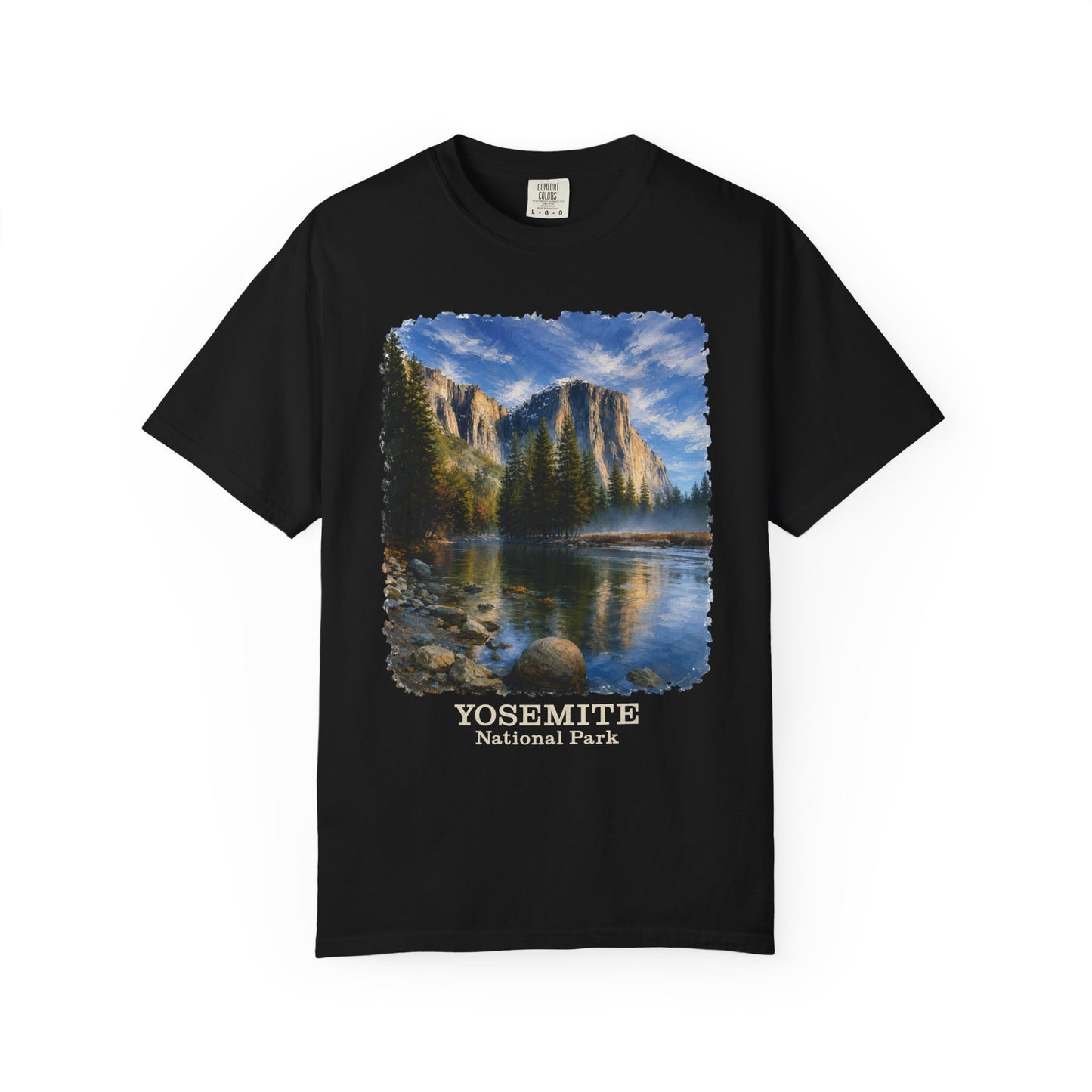 Yosemite National Park Scenic T‑Shirt, Scenic El Capitan Vintage Landscape Tee