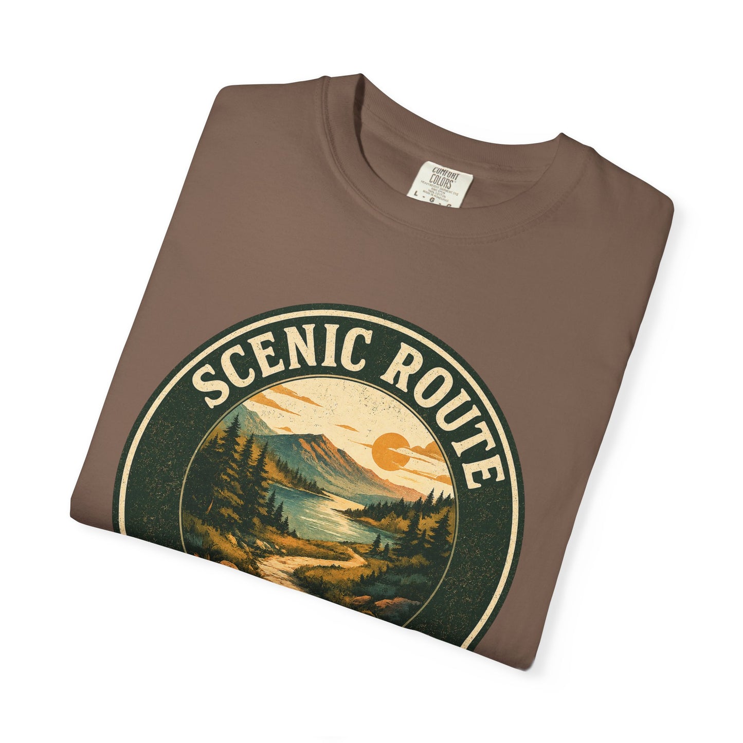 Scenic Route Society T-Shirt — Vintage Hiking and Nature Graphic Tee