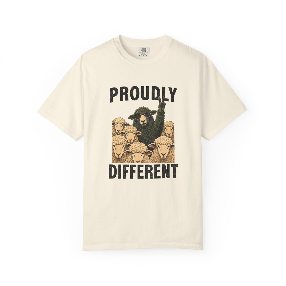 Proudly Different Black Sheep Shirt – Funny Individuality Graphic Tee
