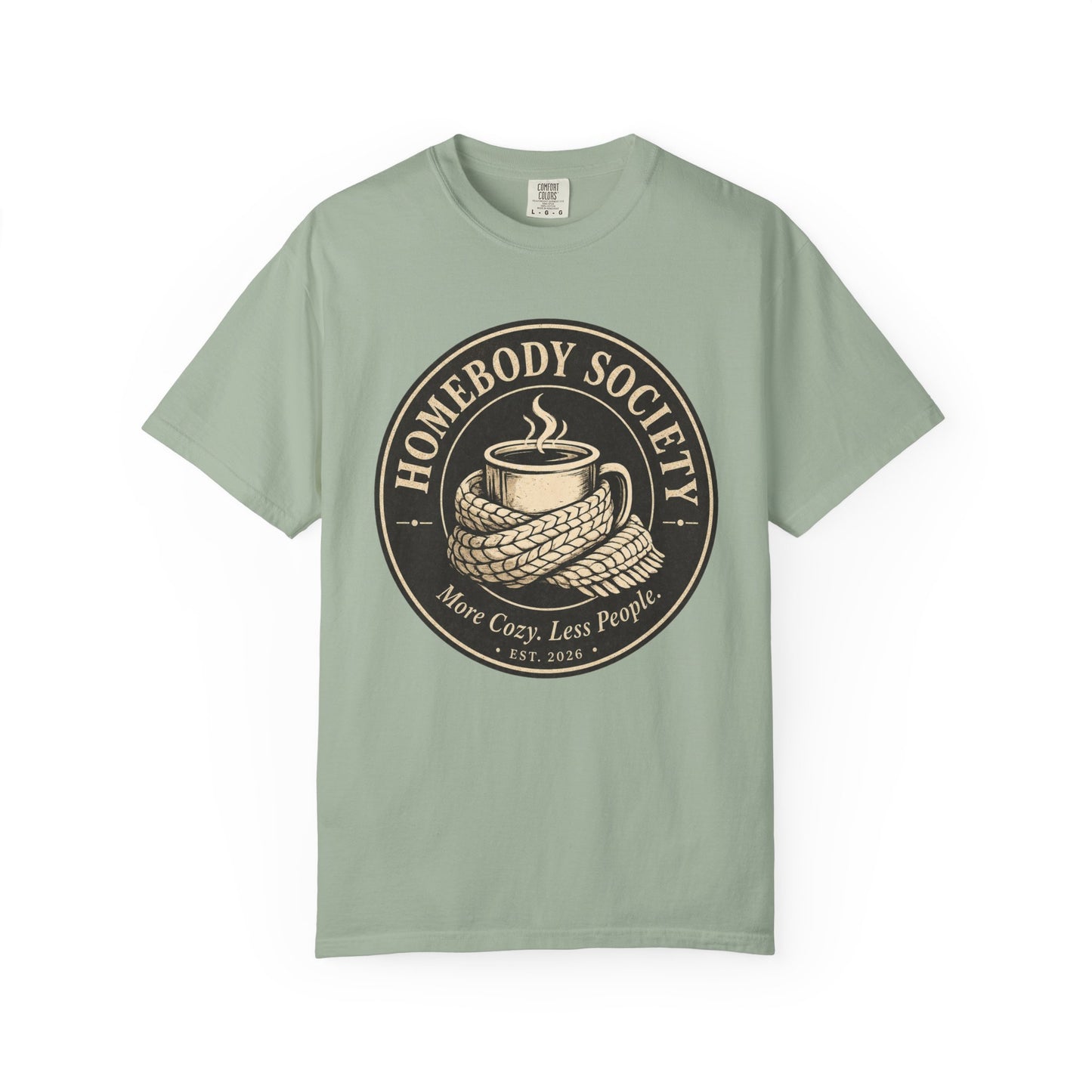 Homebody Society T-Shirt — "More Cozy, Less People" Vintage Distressed Introvert Tee