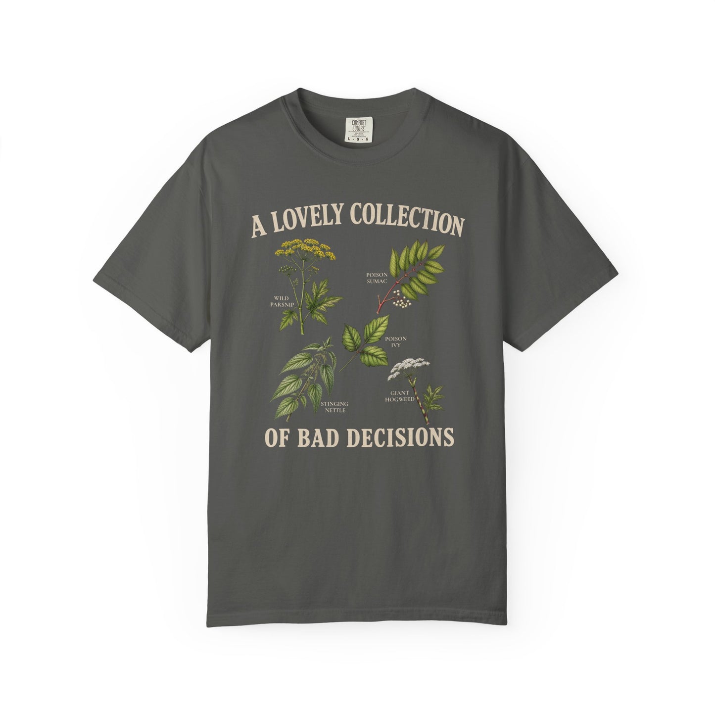 "A Lovely Collection of Bad Decisions" Hiking Camping Poisonous Plant Botanical T-Shirt